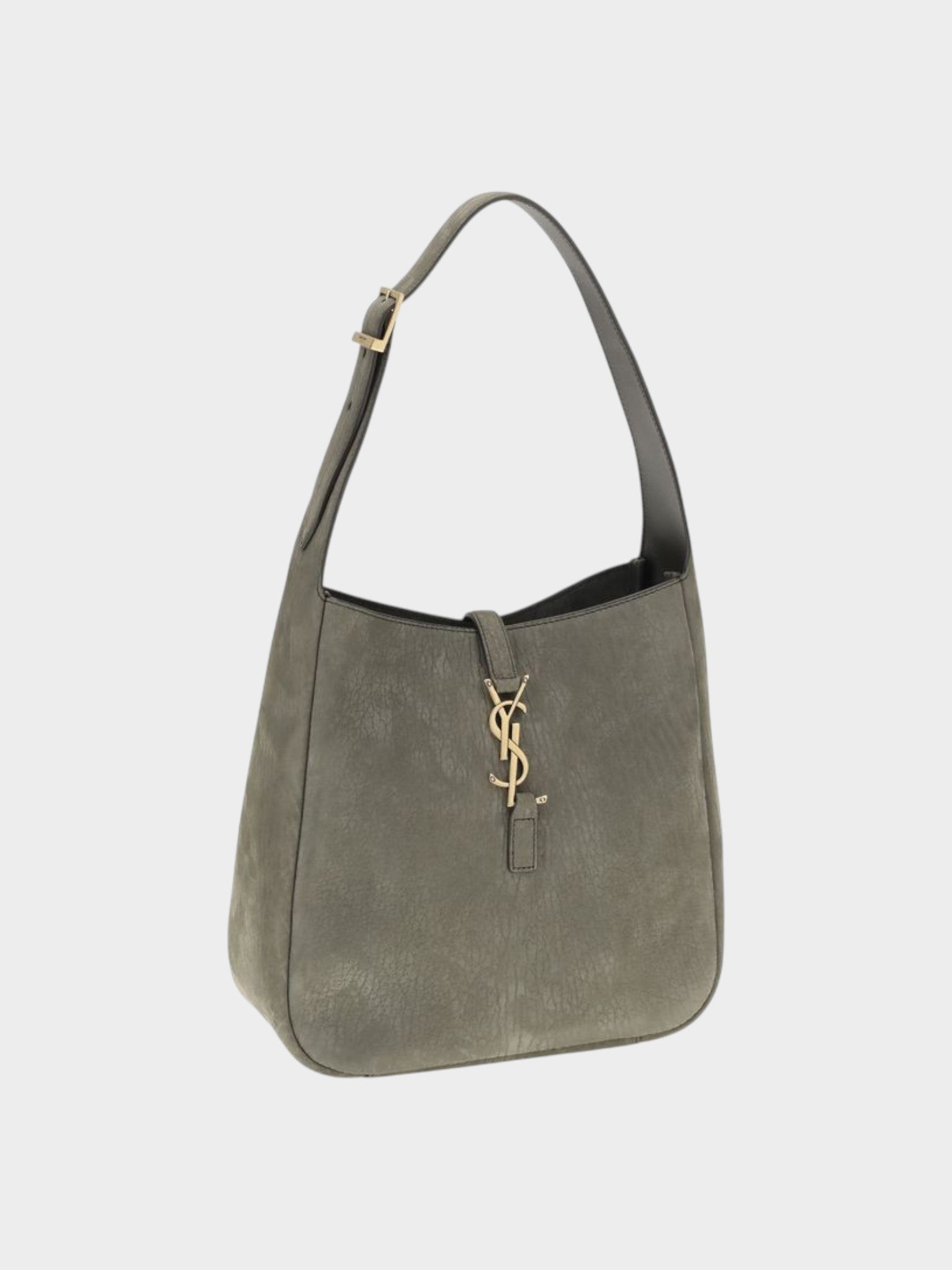 Saint Laurent Gray Calf Leather Bos Taurus Shoulder Bag-thumbmail-2