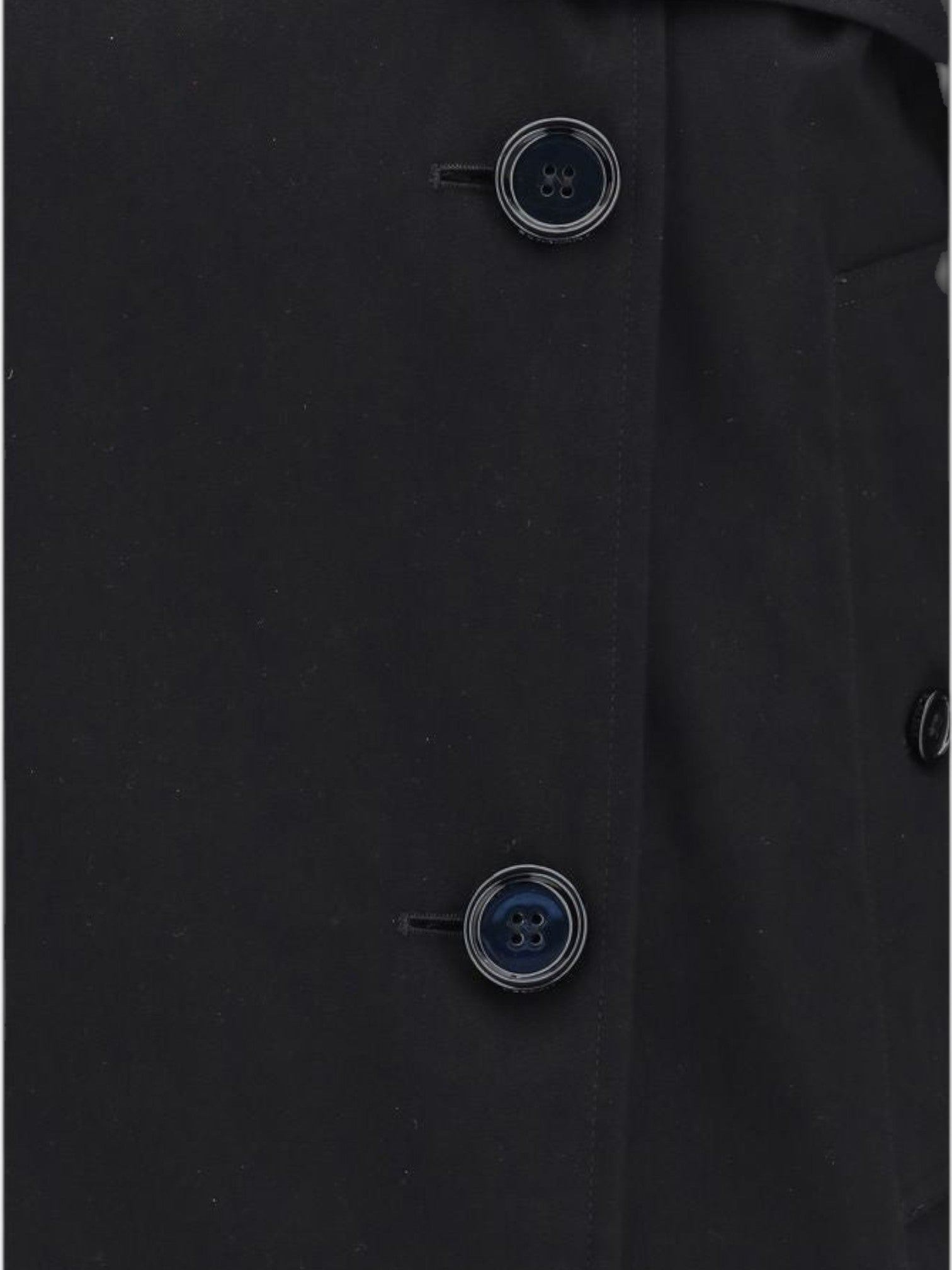 Burberry Black Cotton Trench Coat-thumbmail-3