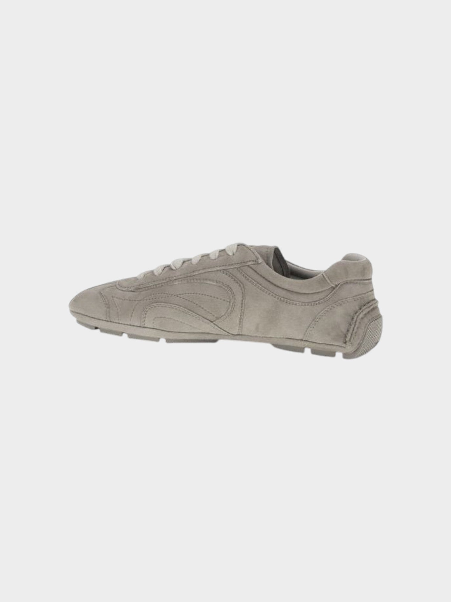 Prada Beige Calf Leather Bos Taurus Athletic Sneakers-thumbmail-3
