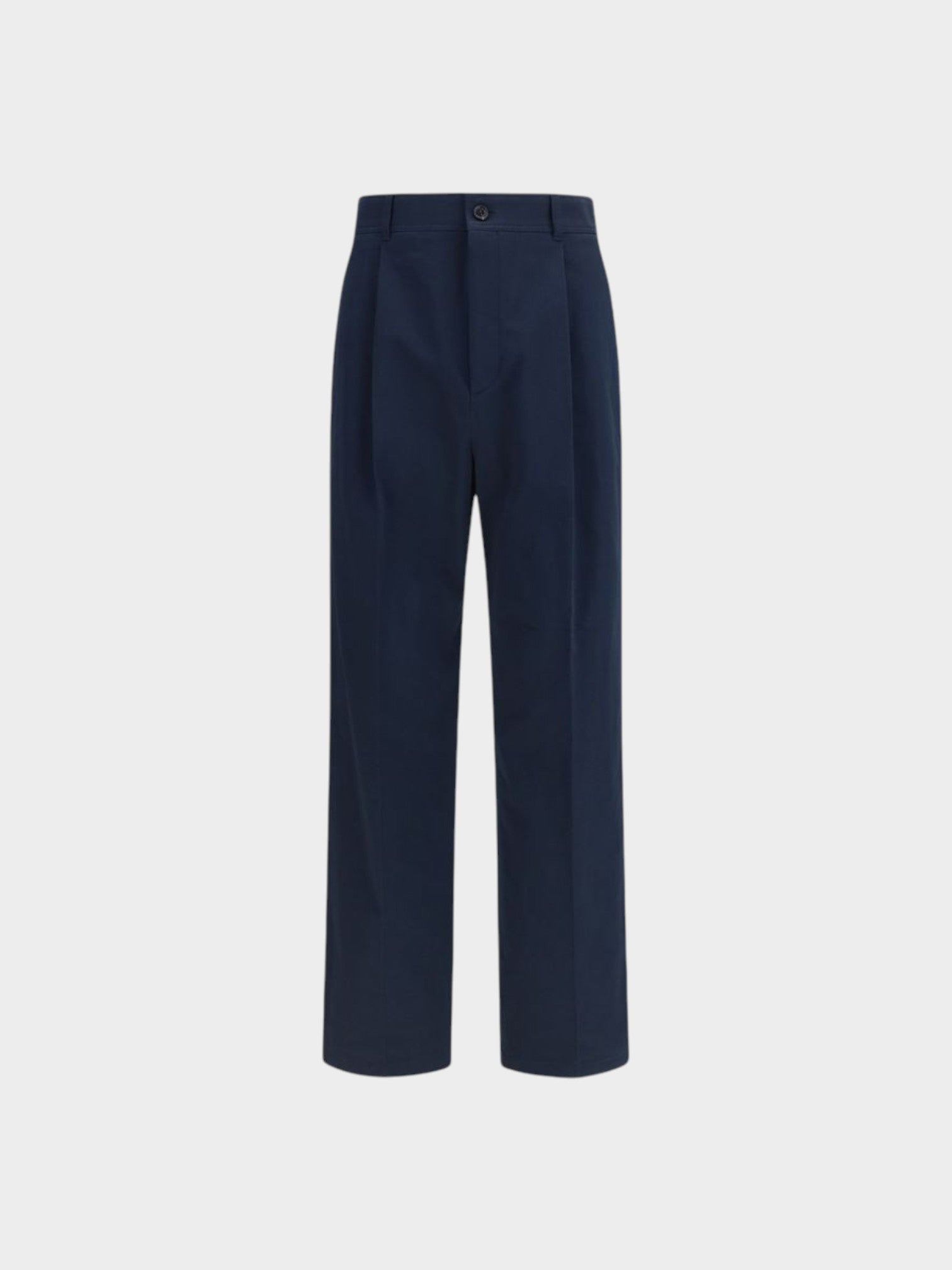 Valentino Blue Cotton Casual Pants