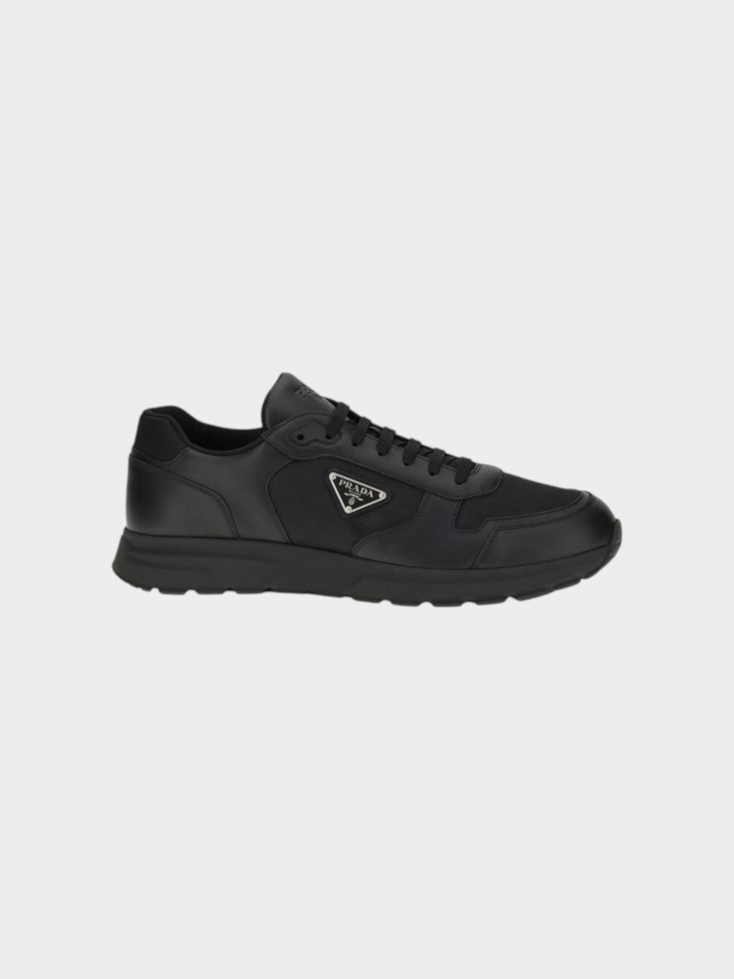 Prada Black Recycled Polyamide Athletic Sneakers