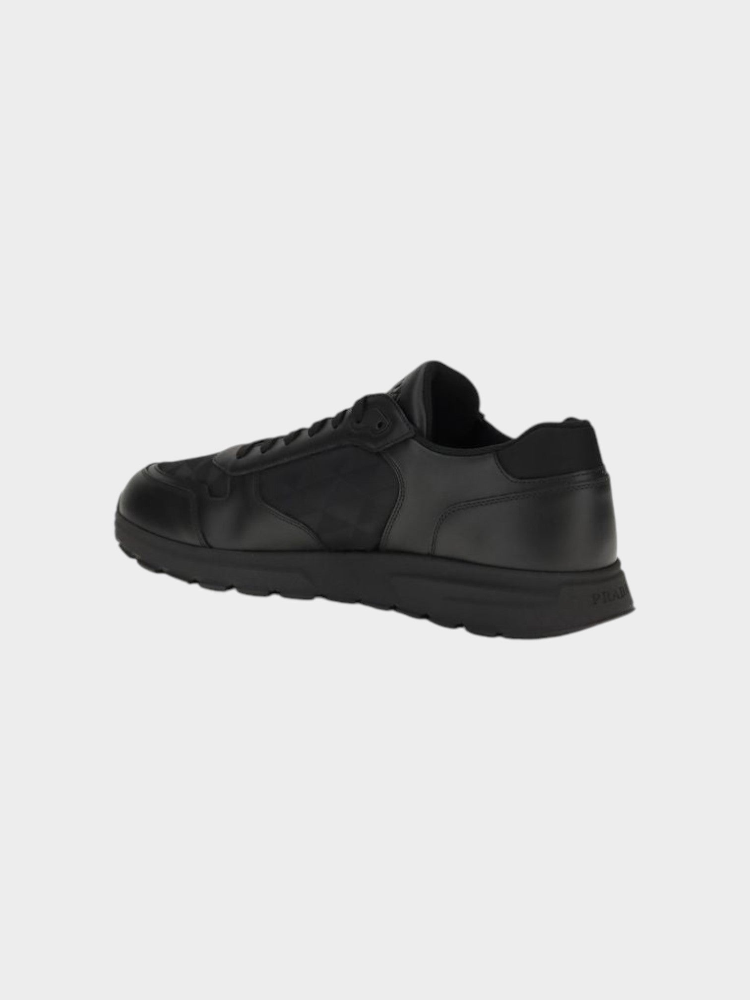 Prada Black Recycled Polyamide Athletic Sneakers-thumbmail-3