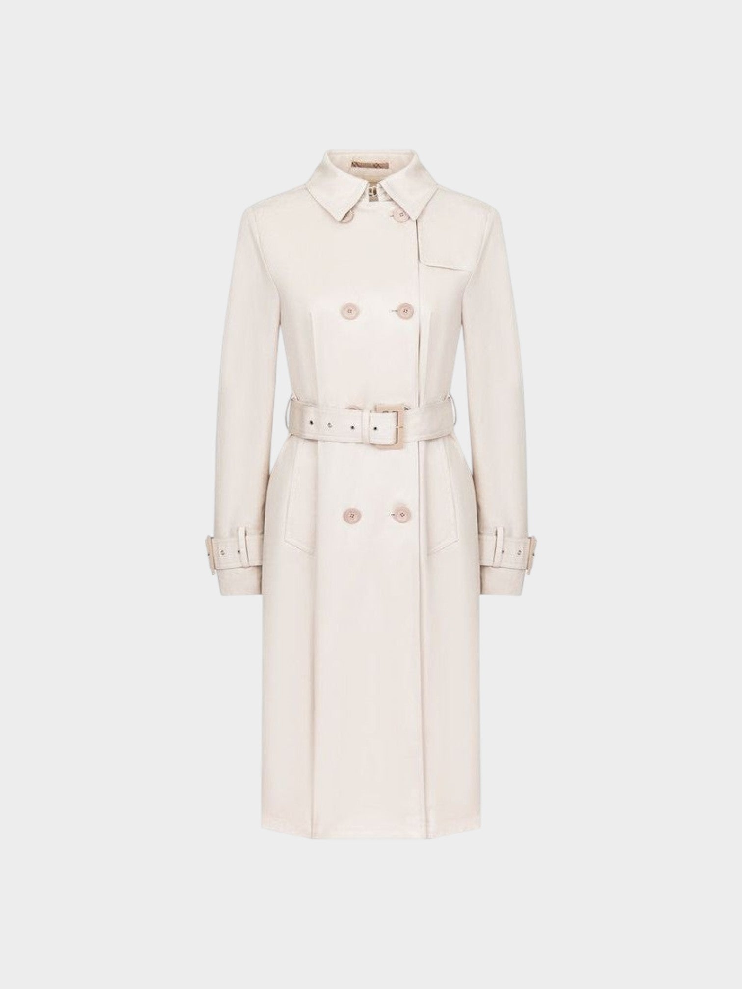 Herno White Cotton Coat