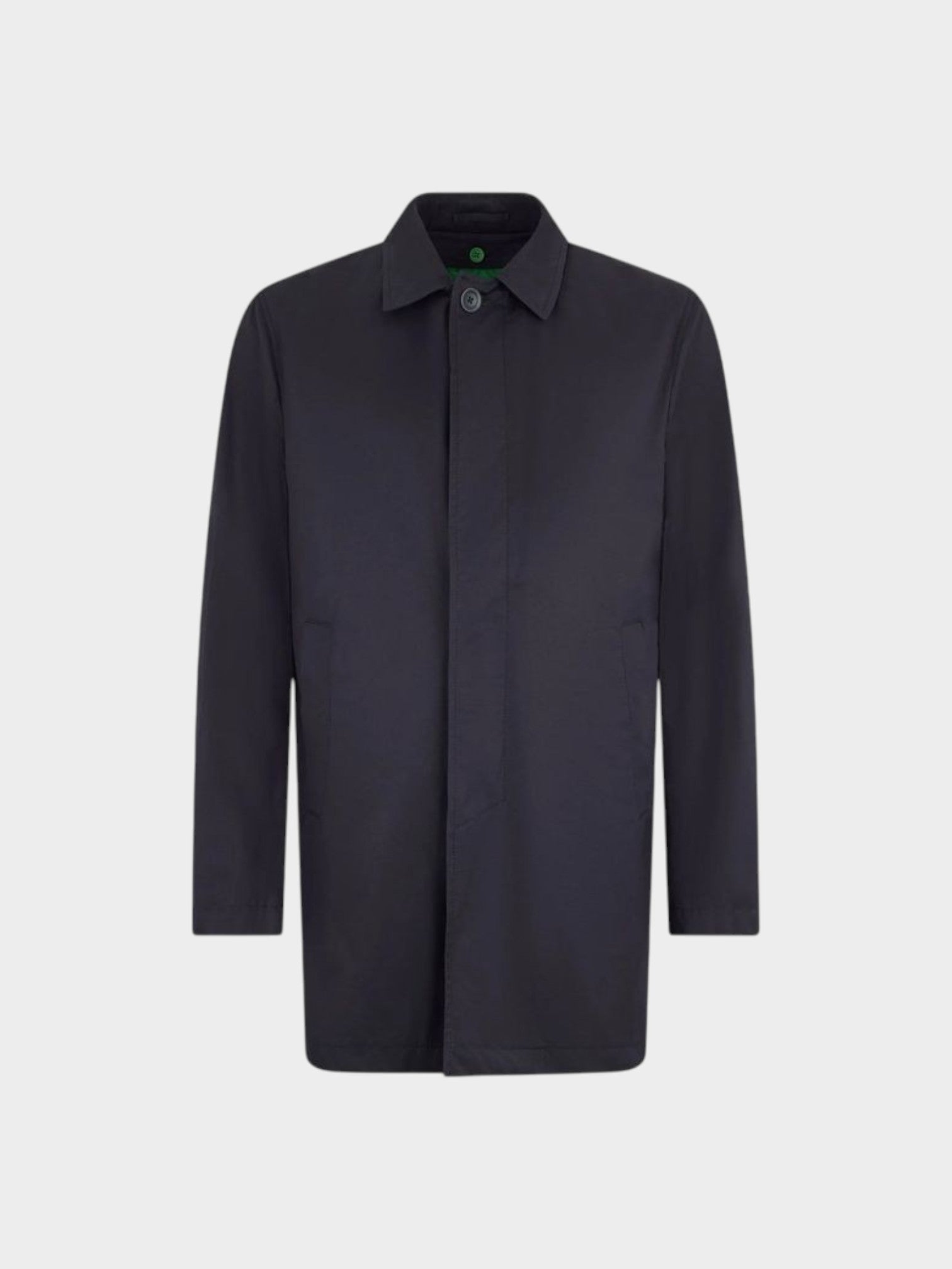 Herno Black Cotton Coat