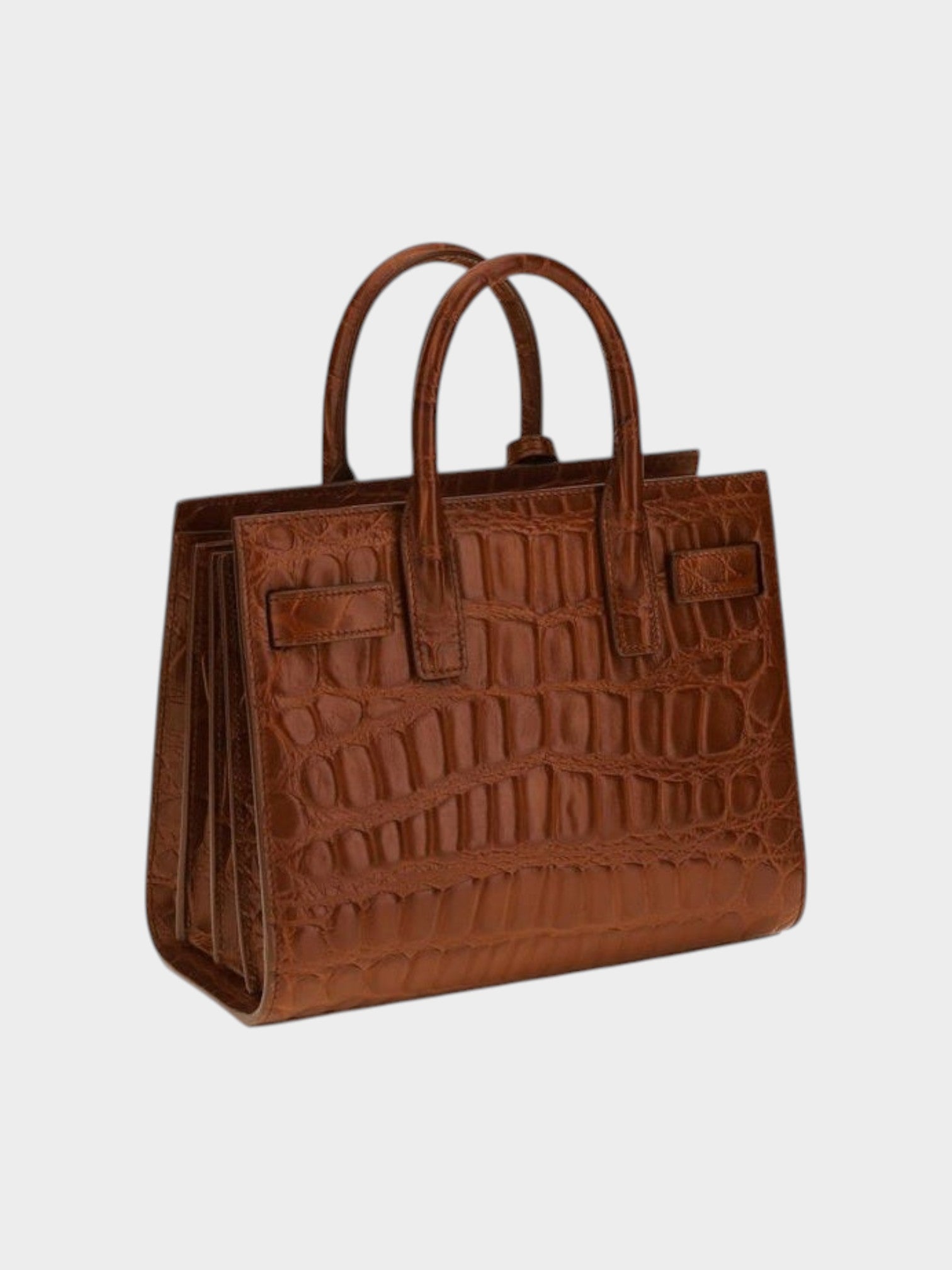 Saint Laurent Brown Calf Leather Bos Taurus Shoulder Bag-thumbmail-3