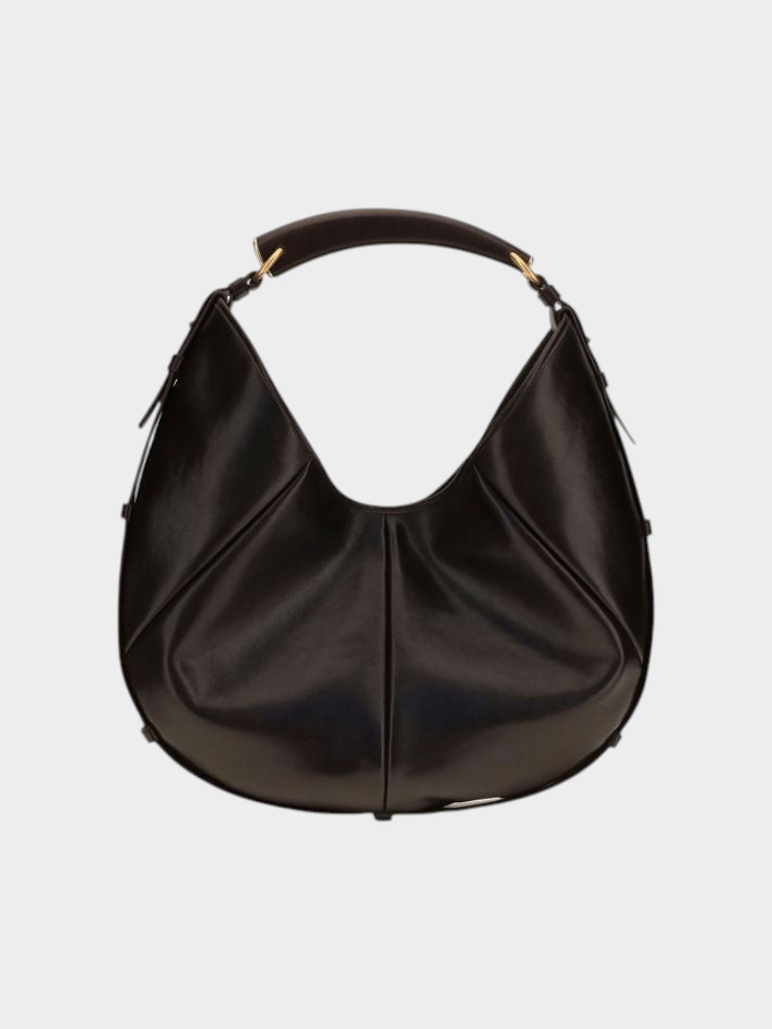 Saint Laurent Brown Calf Leather Bos Taurus Shoulder Bag
