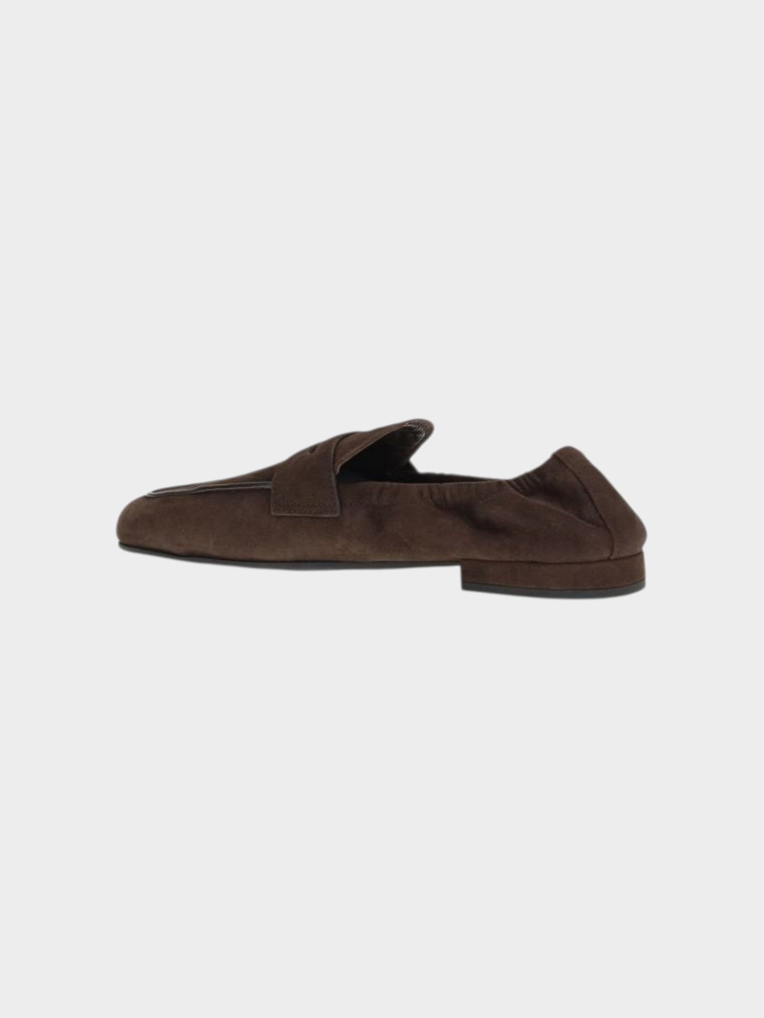 Prada Brown Lamb Ovis Aries Aries Slip-On Loafers-thumbmail-3