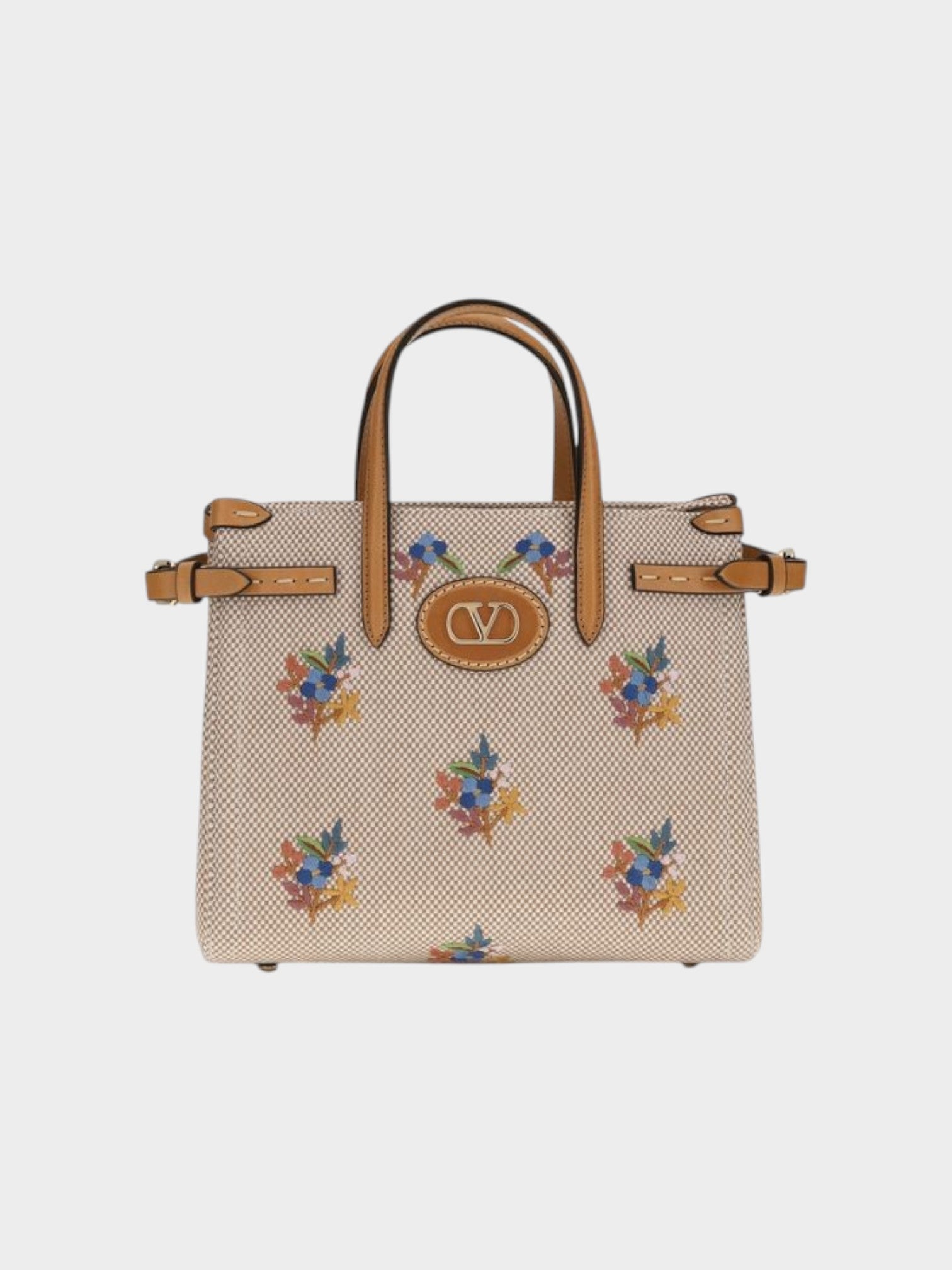 Valentino Garavani Beige Fabric Handbag