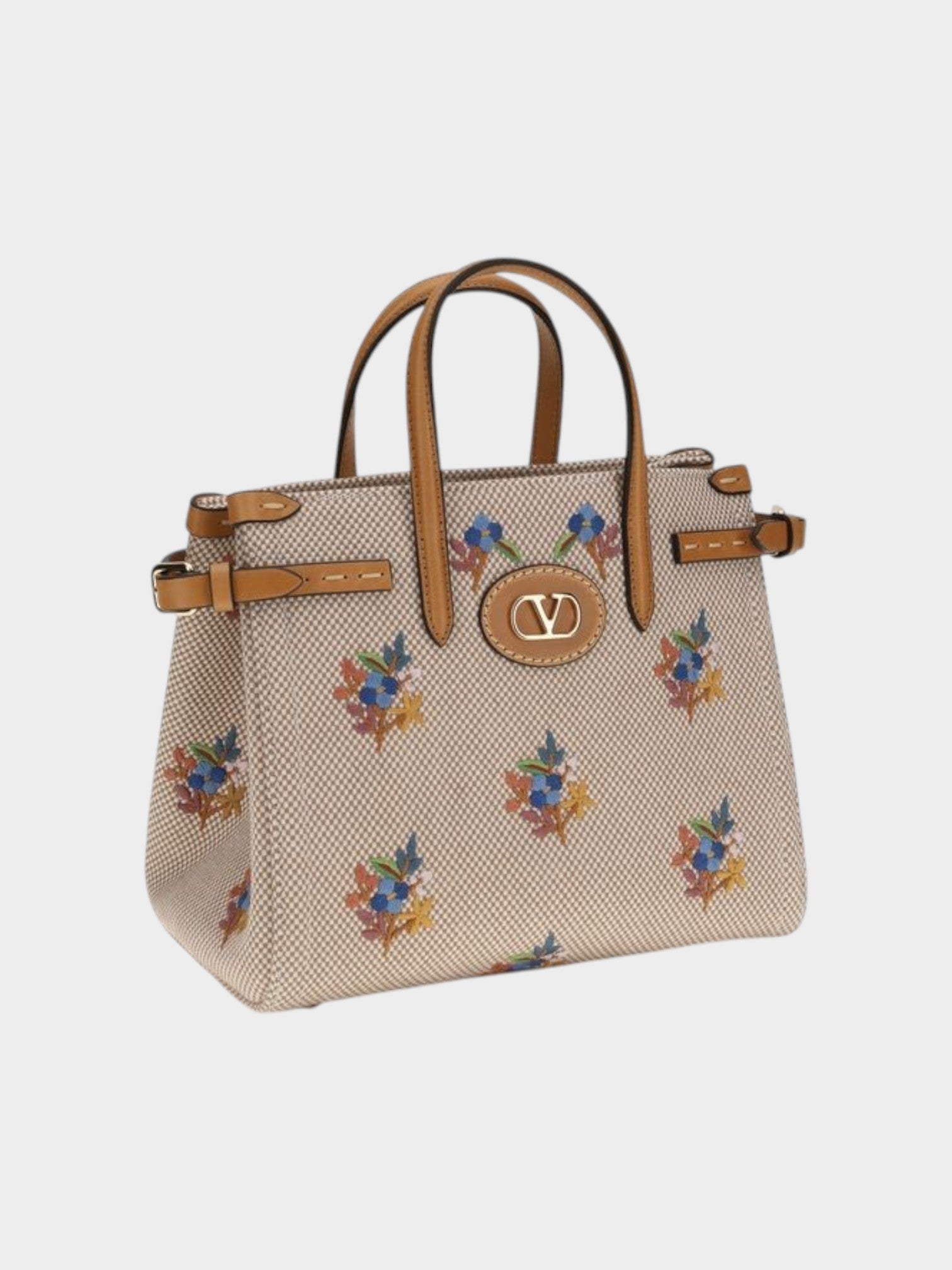 Valentino Garavani Beige Fabric Handbag-thumbmail-2