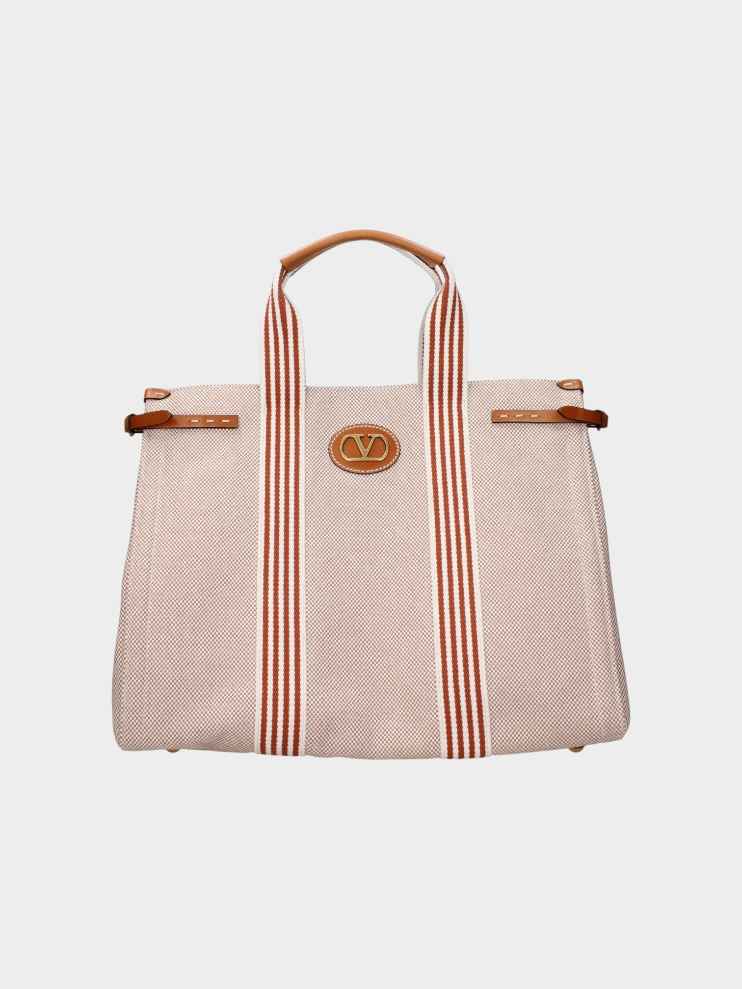 Valentino Garavani Beige Fabric Handbag