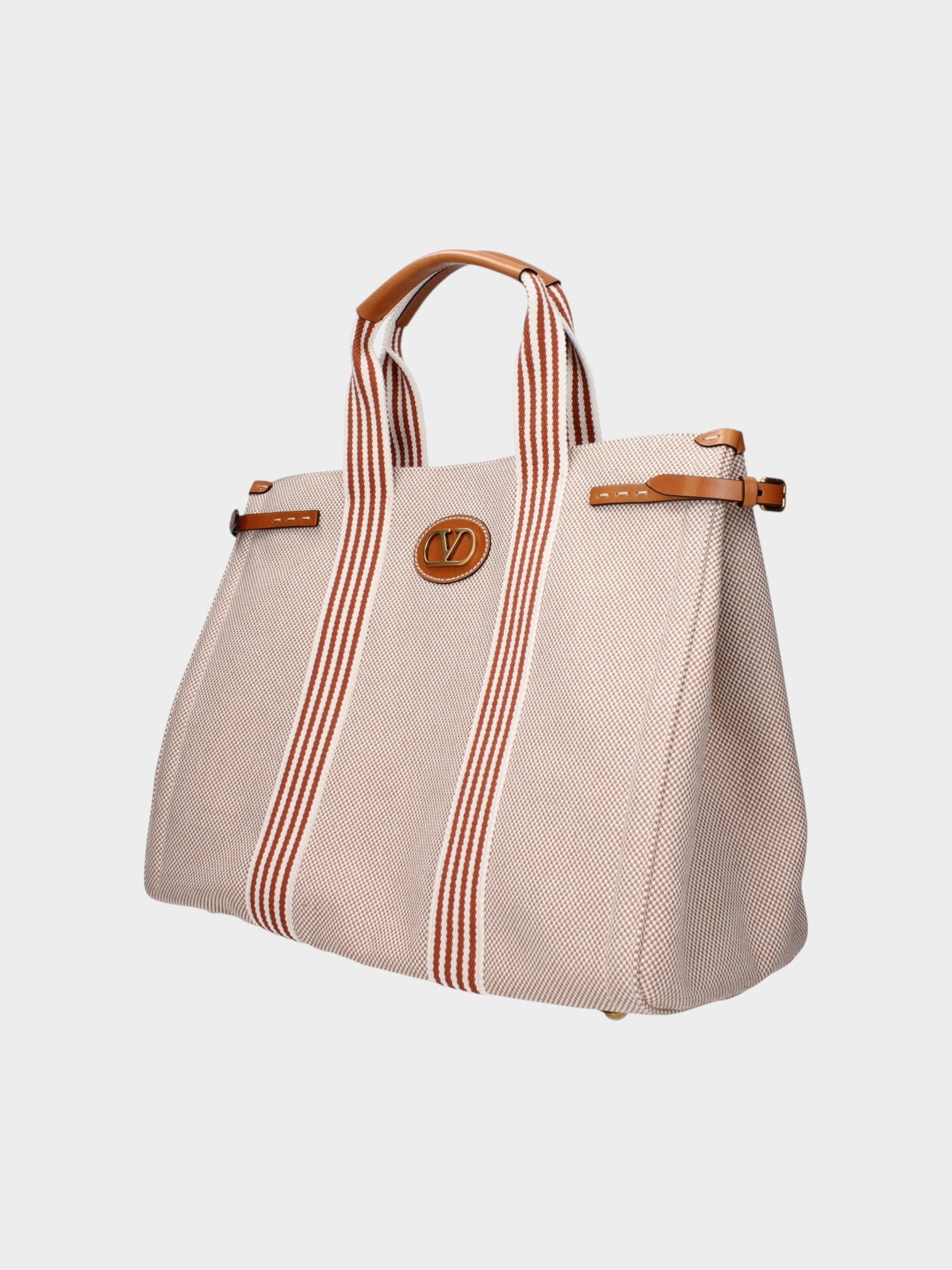 Valentino Garavani Beige Fabric Handbag-thumbmail-2