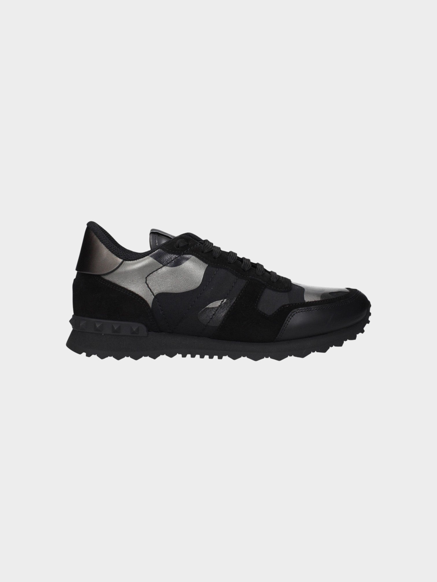 Valentino Garavani Black Leather Chunky Sneakers