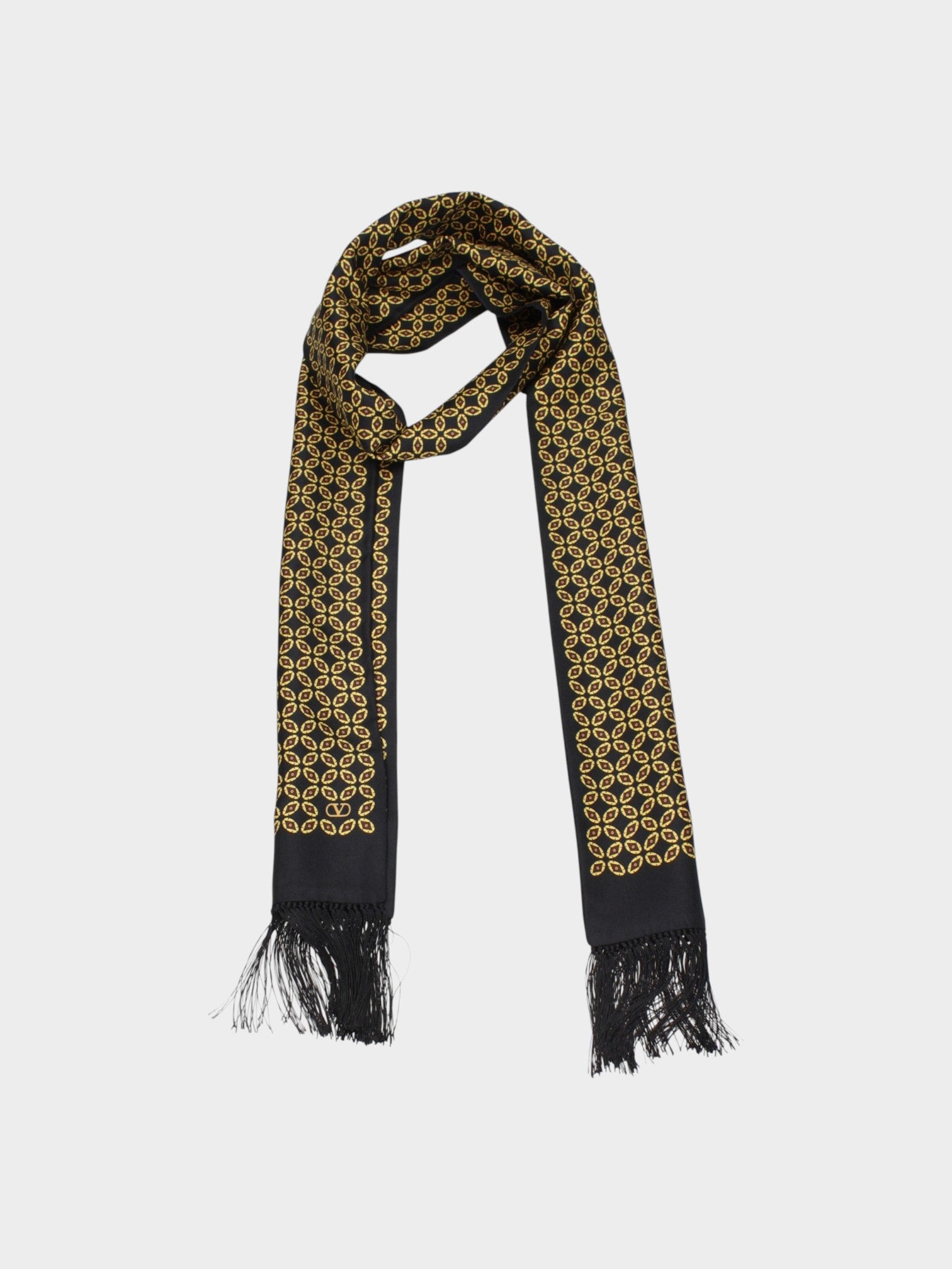 Valentino Garavani Black Silk Foulard