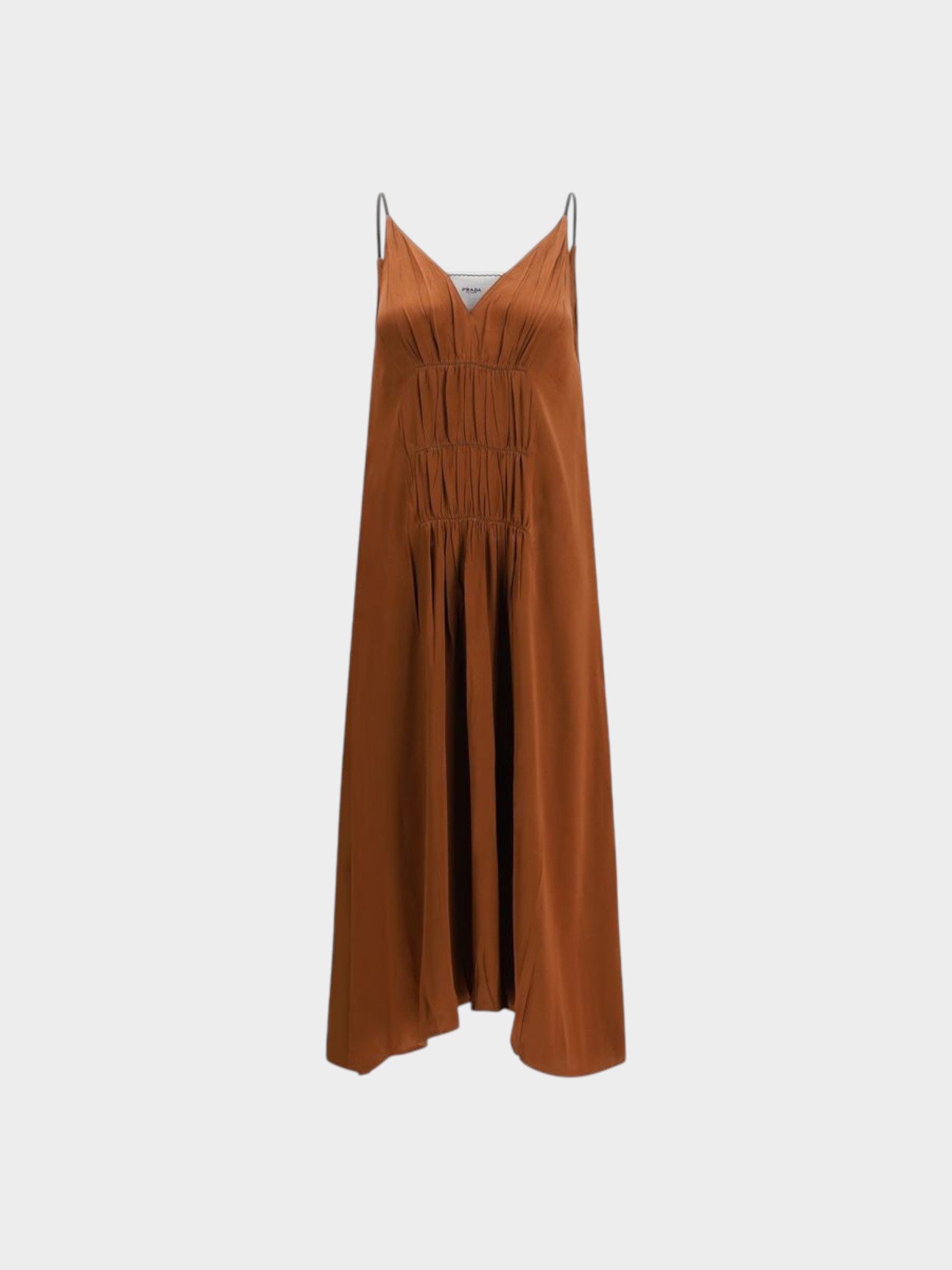 Prada Brown Acetate Cocktail Dress