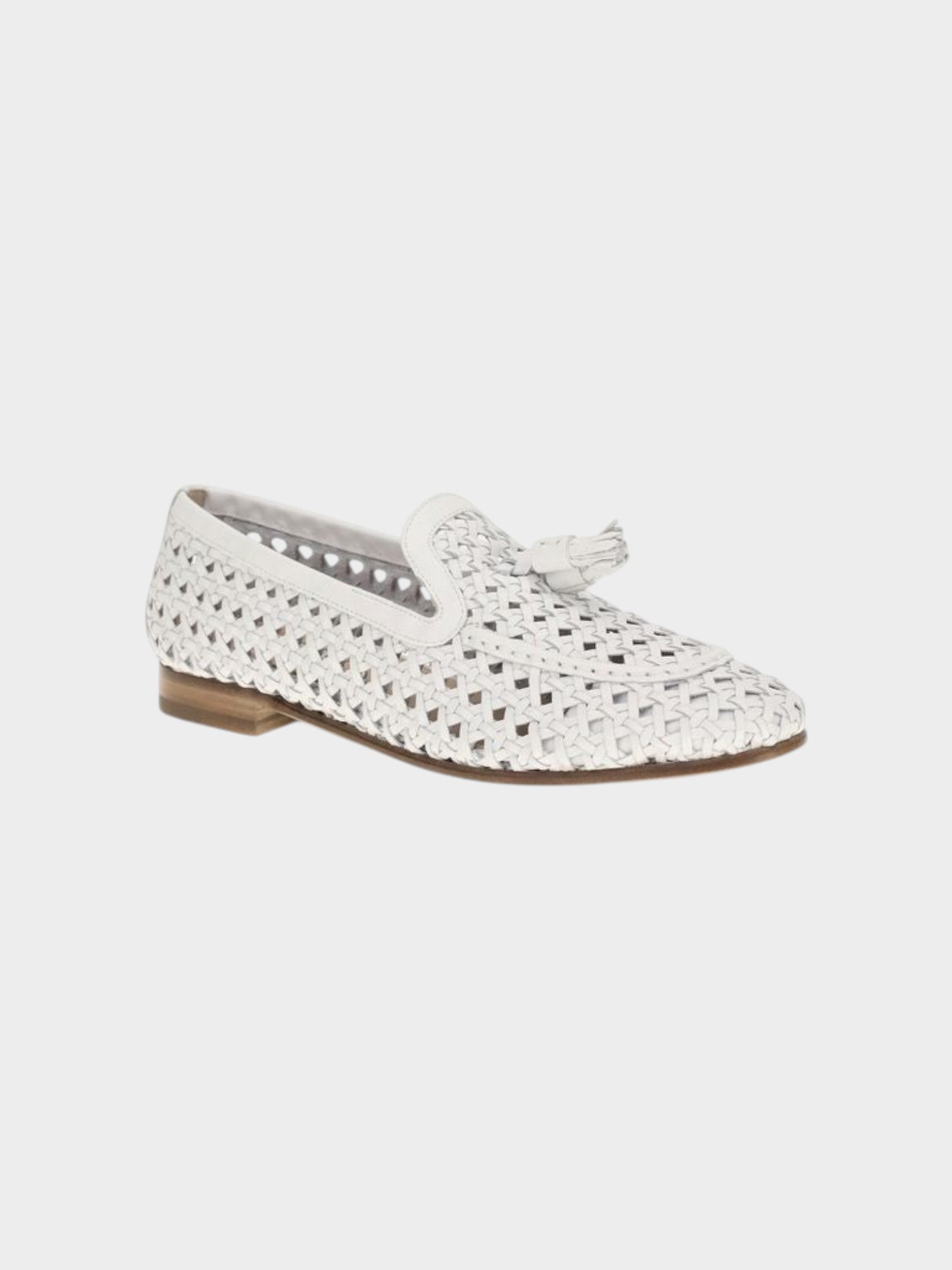Fratelli Rossetti White Calf Leather Bos Taurus Slip-On Loafers-thumbmail-2