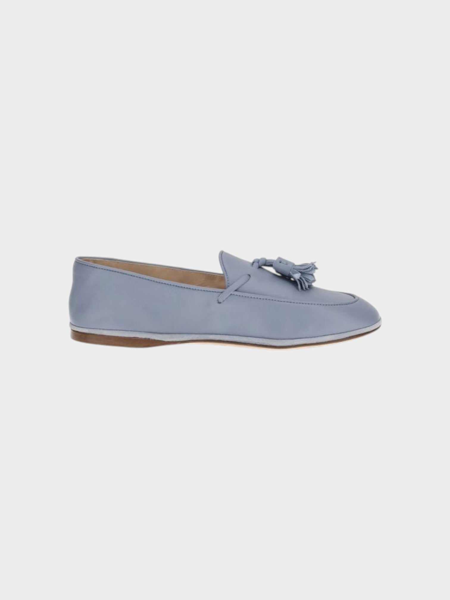 Fratelli Rossetti Blue Calf Leather Bos Taurus Slip-On Loafers