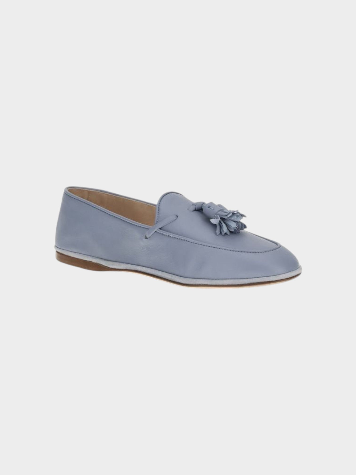 Fratelli Rossetti Blue Calf Leather Bos Taurus Slip-On Loafers-thumbmail-2