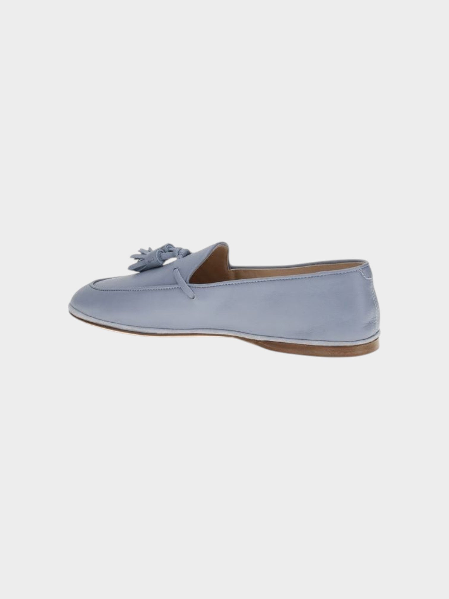 Fratelli Rossetti Blue Calf Leather Bos Taurus Slip-On Loafers-thumbmail-3