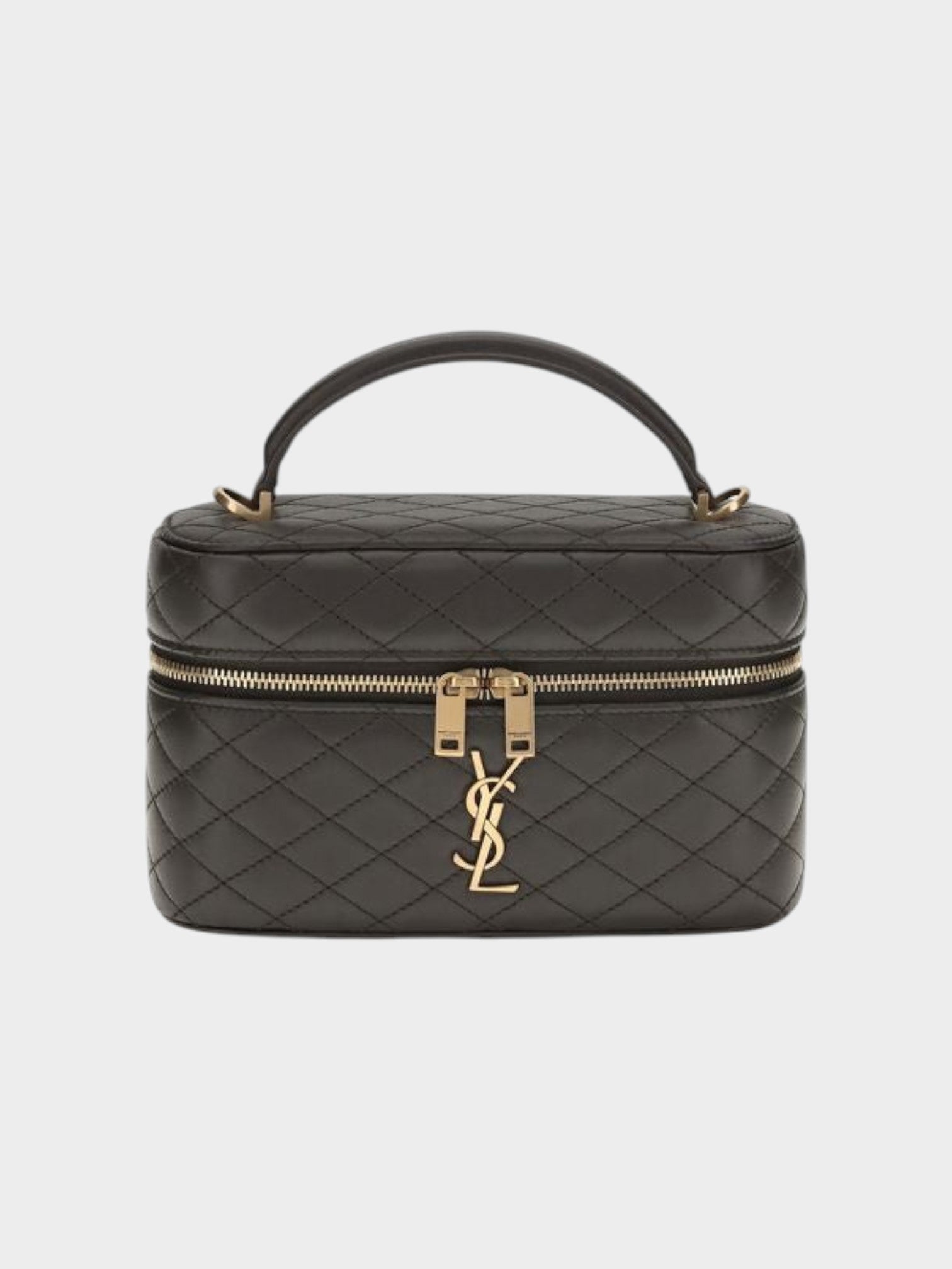 Saint Laurent Brown Calf Leather Bos Taurus Handbag