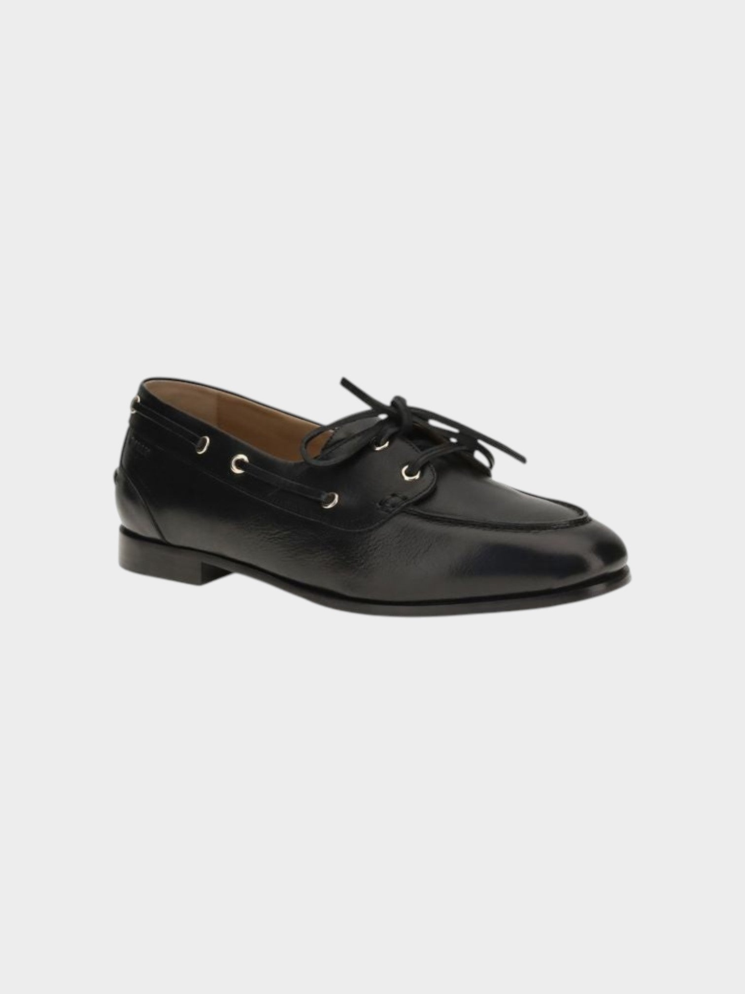 Bally Black Calf Leather Bos Taurus Slip-On Loafers