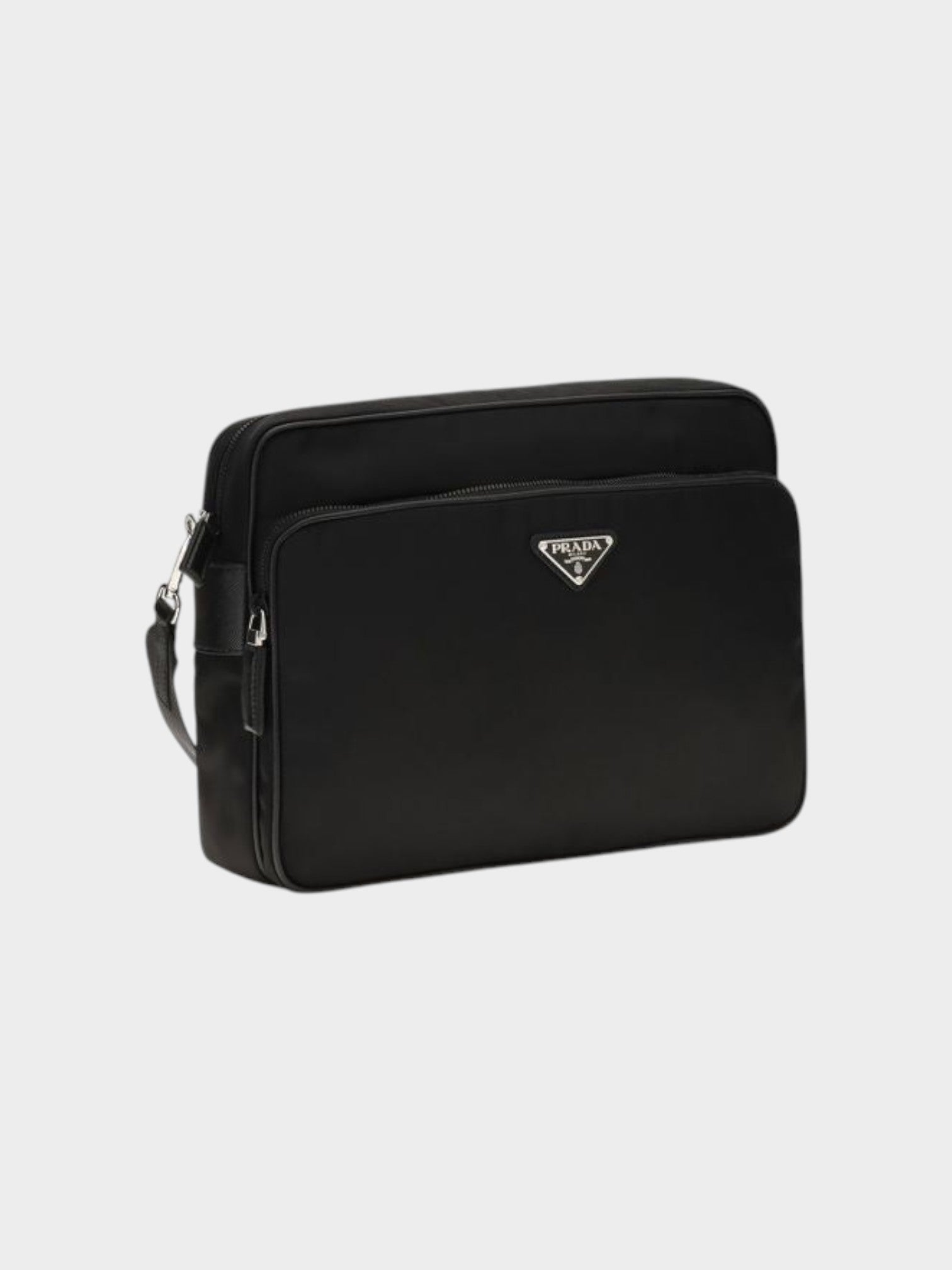 Prada Black Recycled Polyamide Shoulder Bag-thumbmail-2