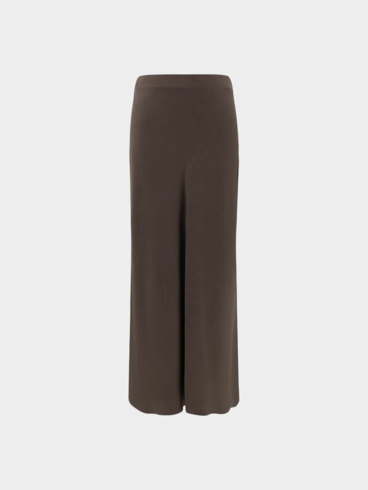 Brunello Cucinelli Brown Acetate Midi Skirt