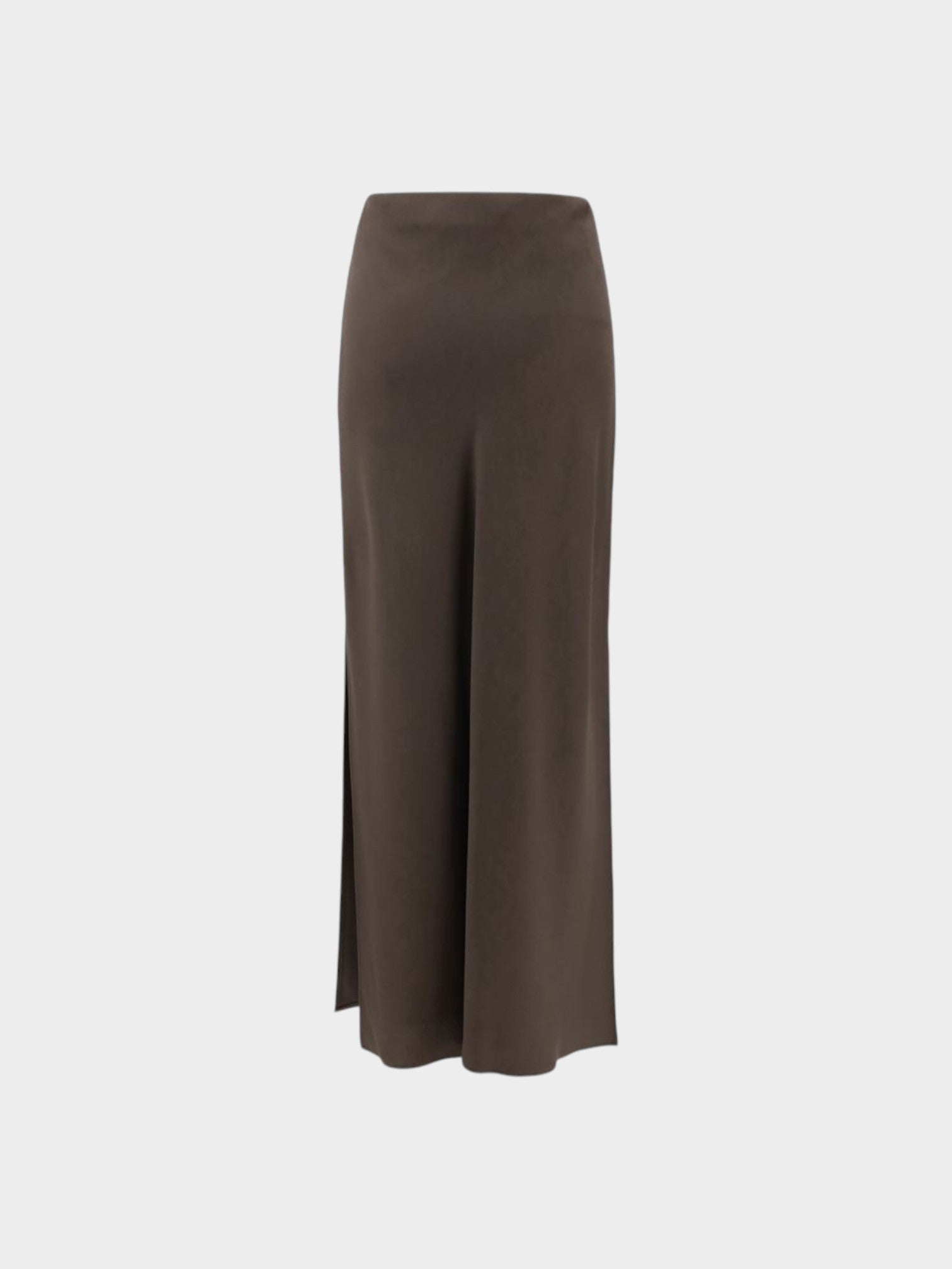 Brunello Cucinelli Brown Acetate Midi Skirt-thumbmail-2