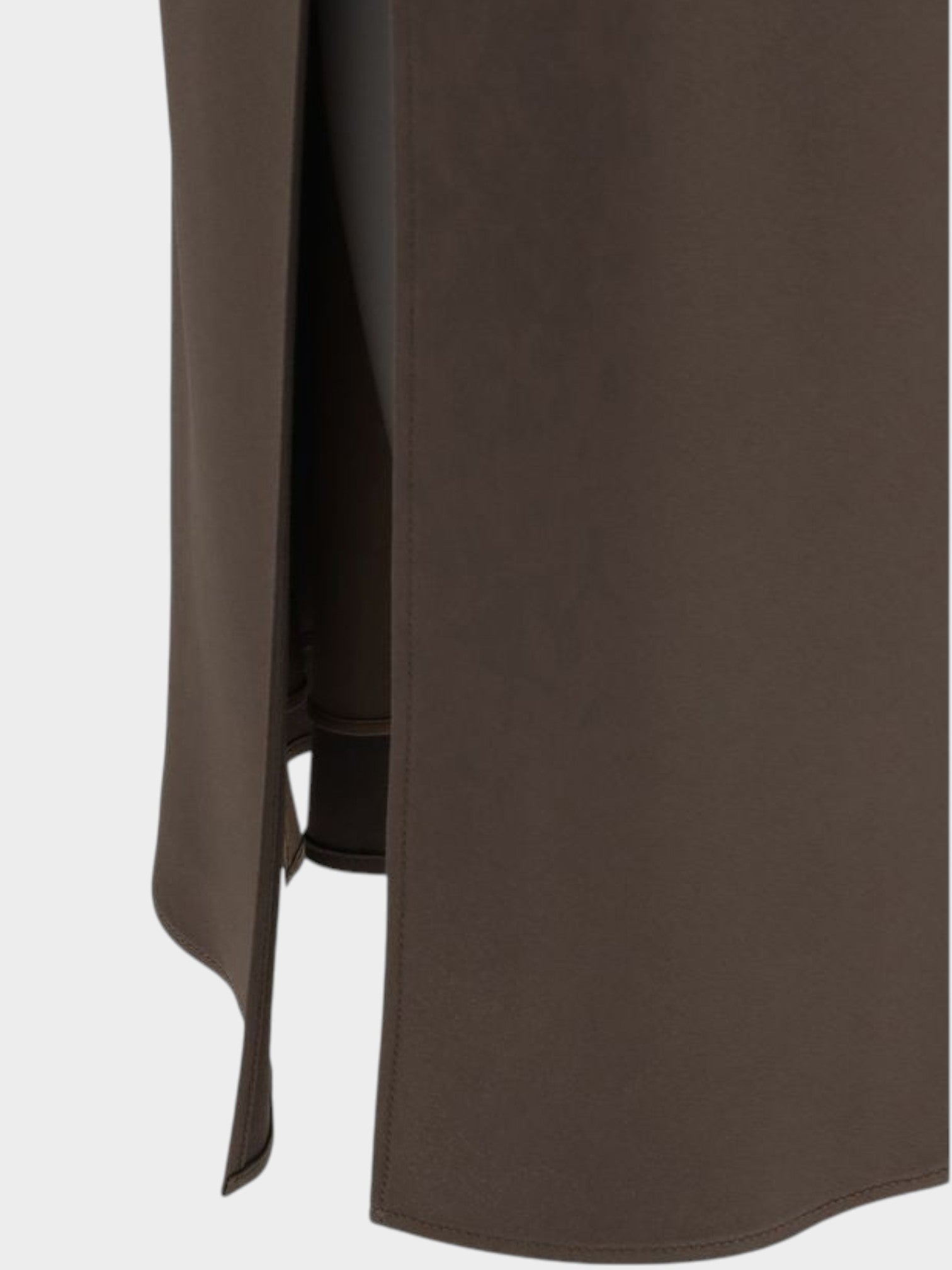 Brunello Cucinelli Brown Acetate Midi Skirt-thumbmail-3