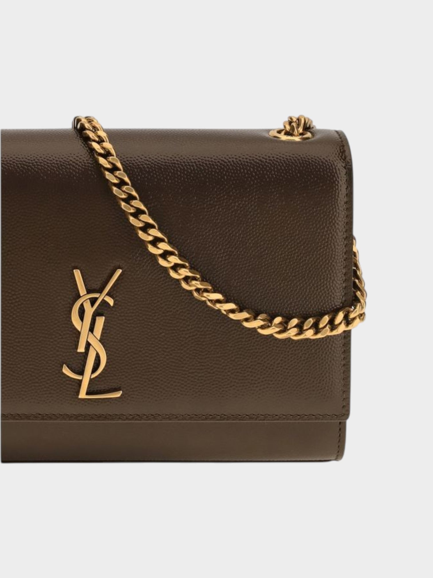 Saint Laurent Brown Calf Leather Bos Taurus Shoulder Bag-thumbmail-4