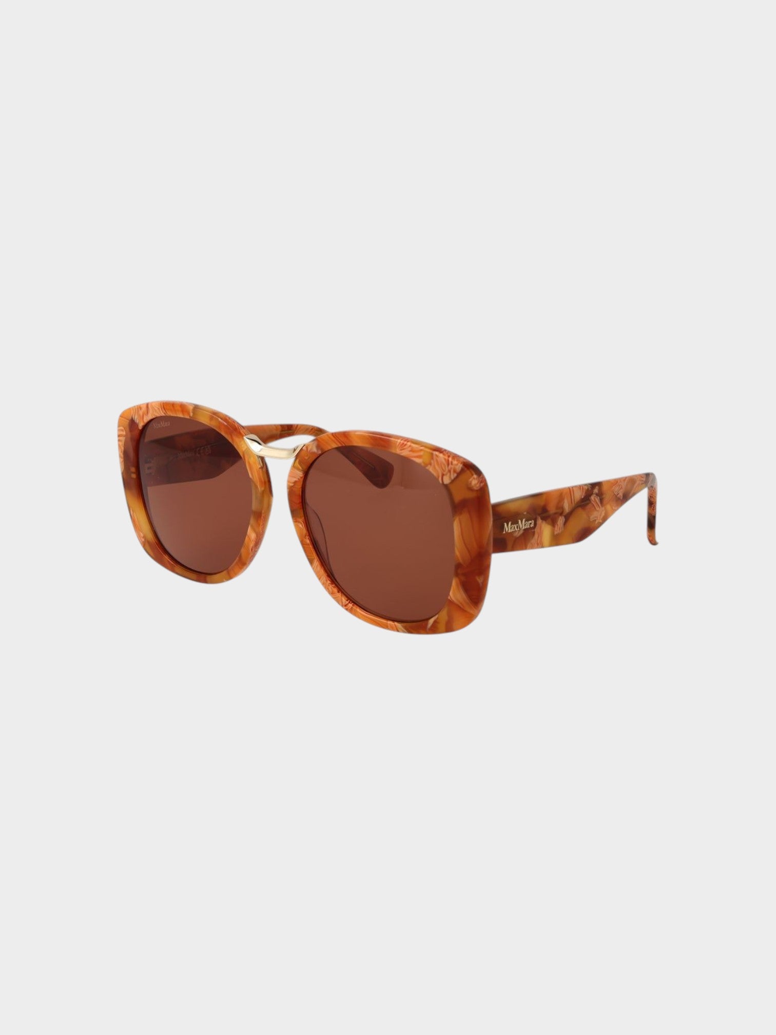Max Mara Brown Acetate Sunglasses