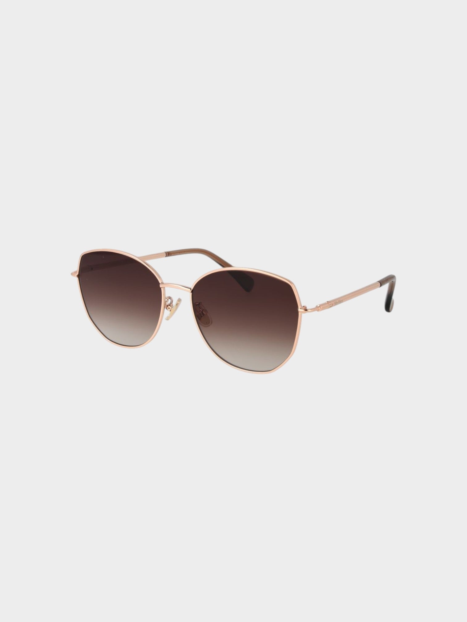 Max Mara Rose Gold Metal Sunglasses