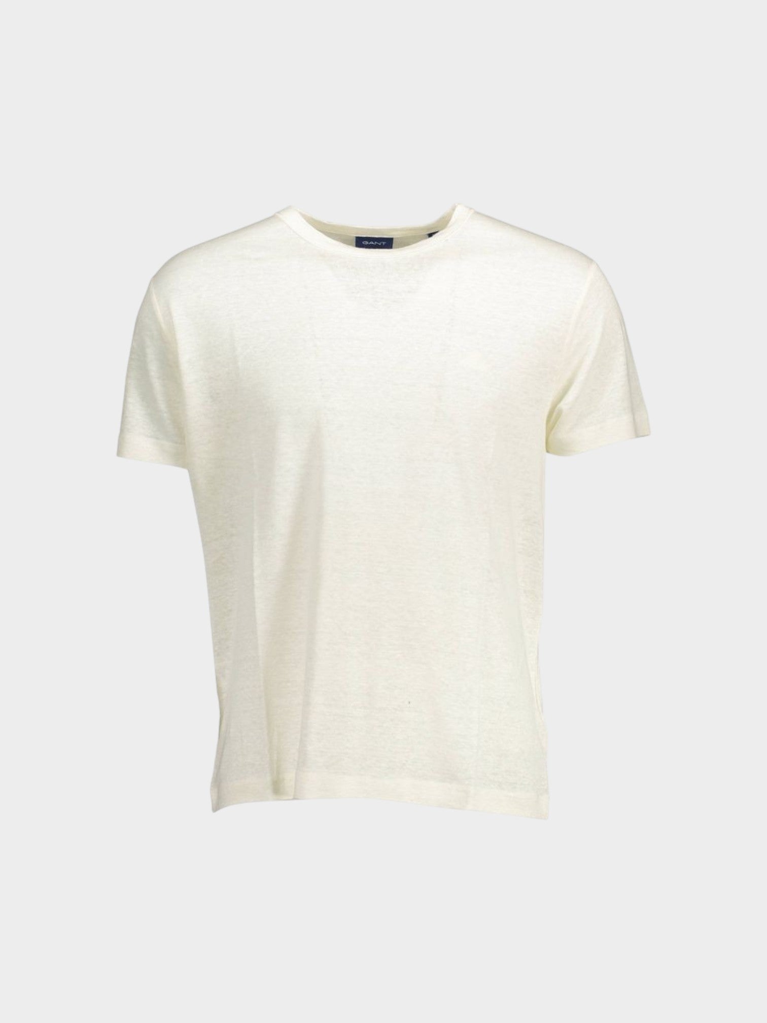 Gant White Linen Men T-Shirt