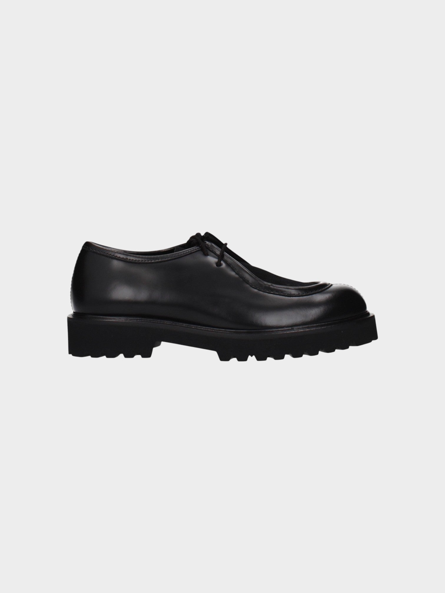 Max Mara Black Leather Oxfords And Derbies