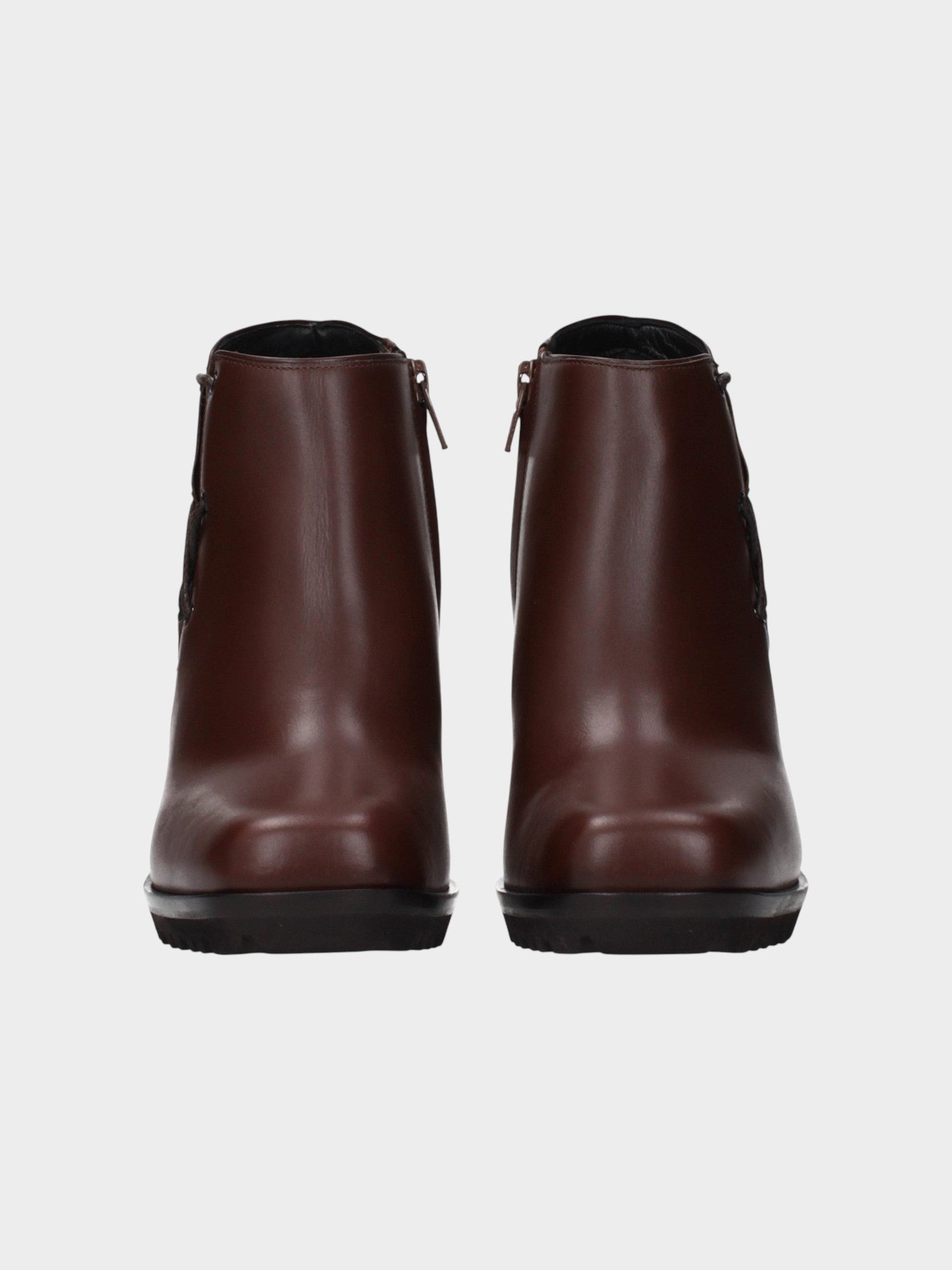 Max Mara Brown Leather Ankle Boots-thumbmail-3