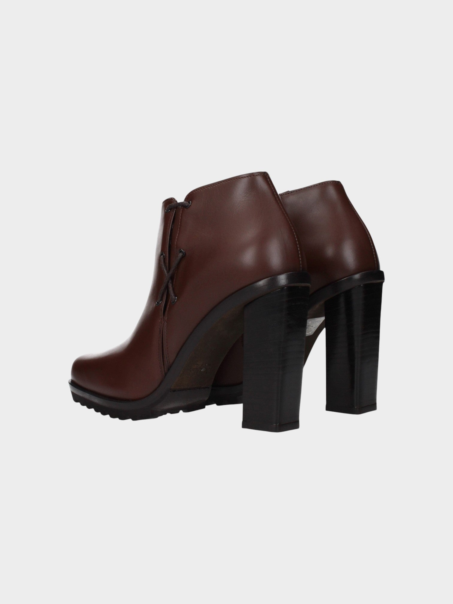 Max Mara Brown Leather Ankle Boots-thumbmail-4