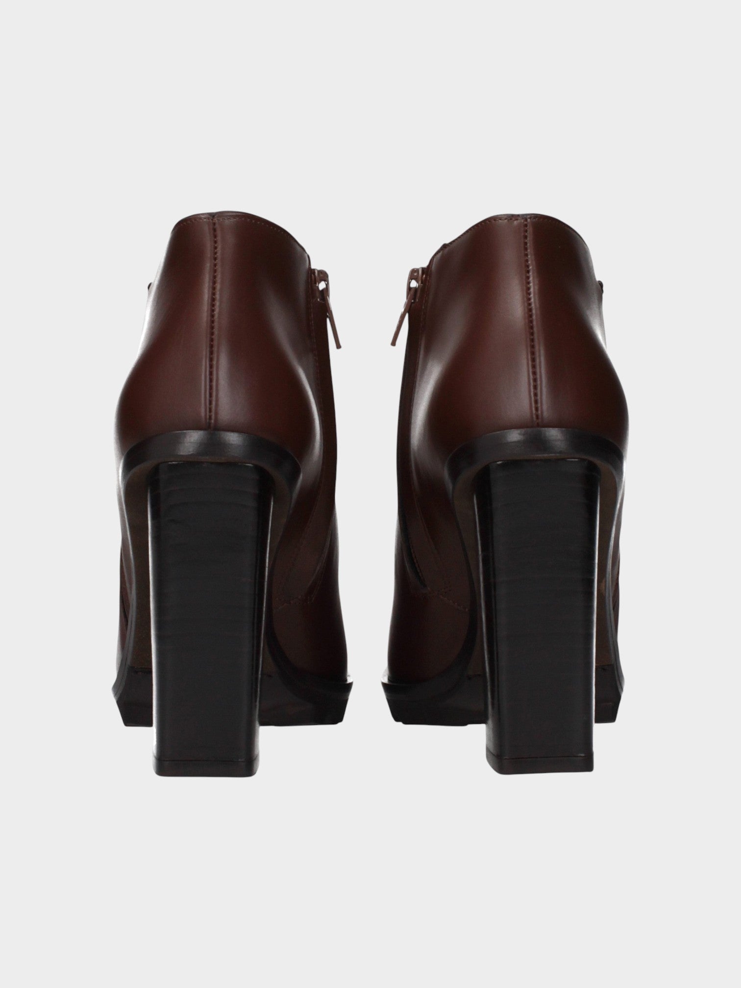 Max Mara Brown Leather Ankle Boots-thumbmail-5