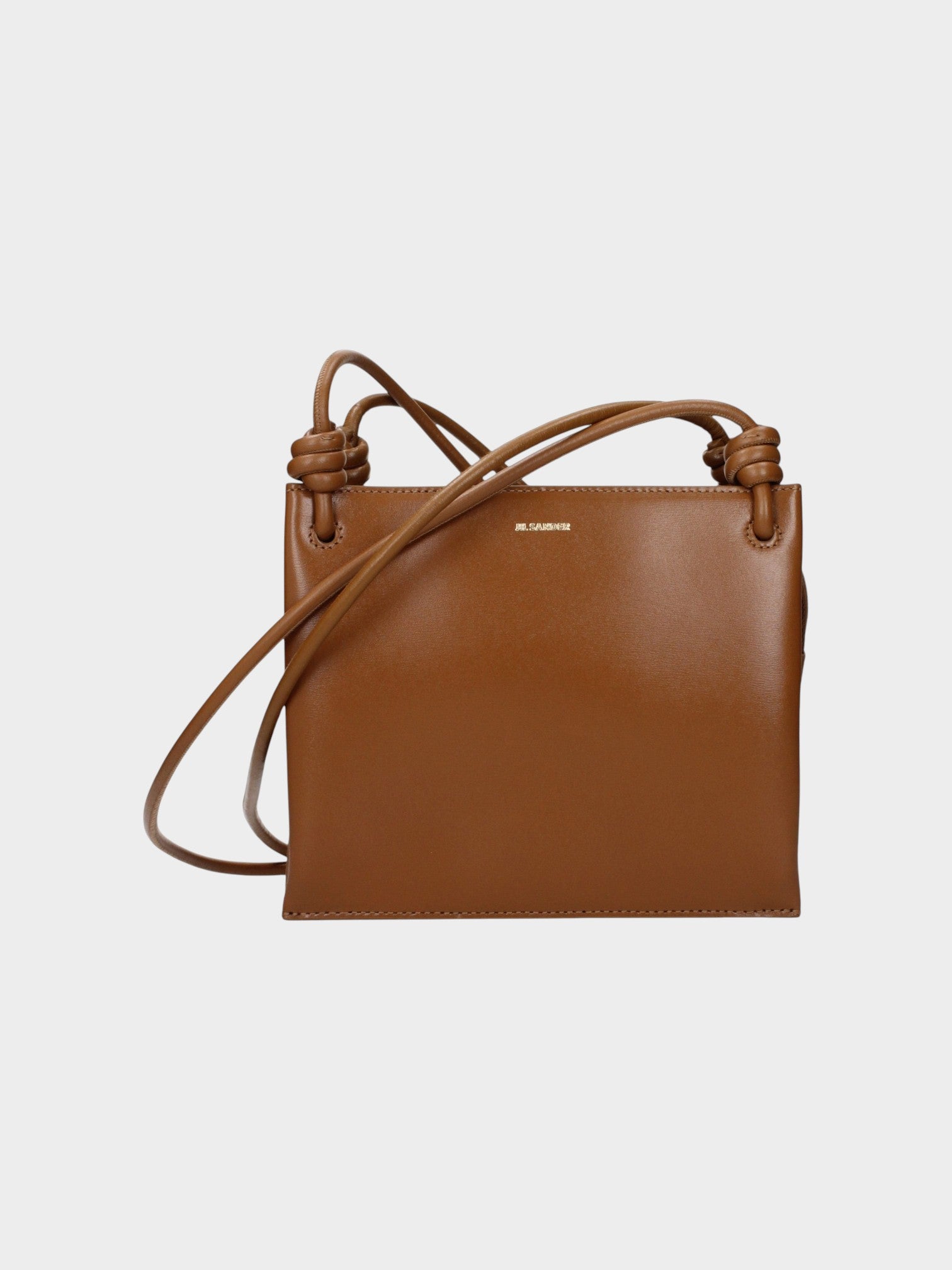 Jil Sander Brown Leather Crossbody Bag-thumbmail-2