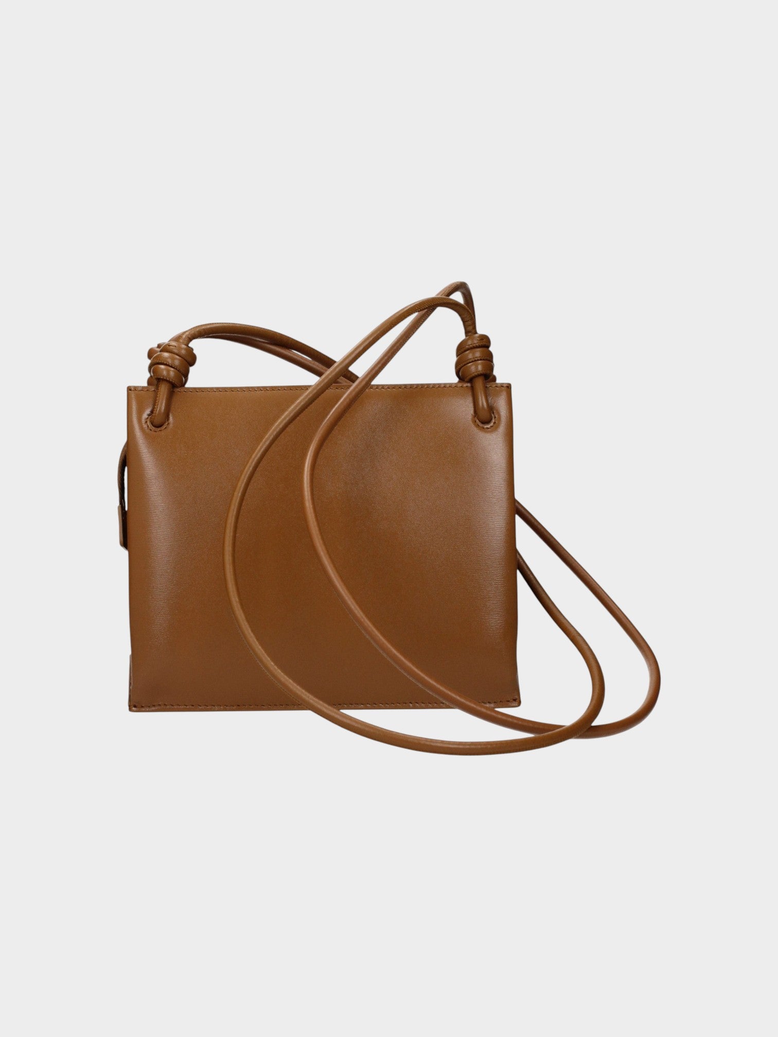 Jil Sander Brown Leather Crossbody Bag-thumbmail-4