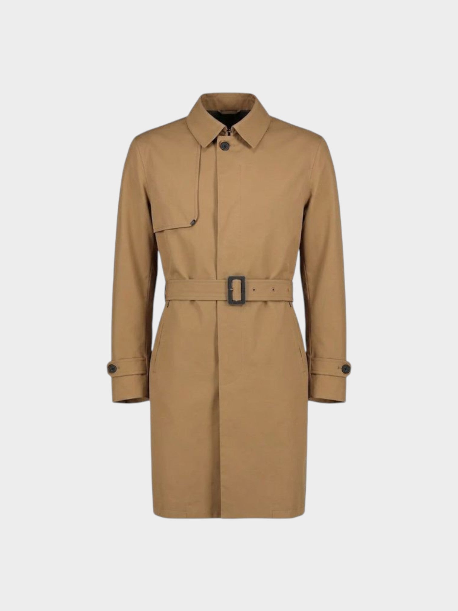 Herno Brown Polyester Coat-thumbmail-1