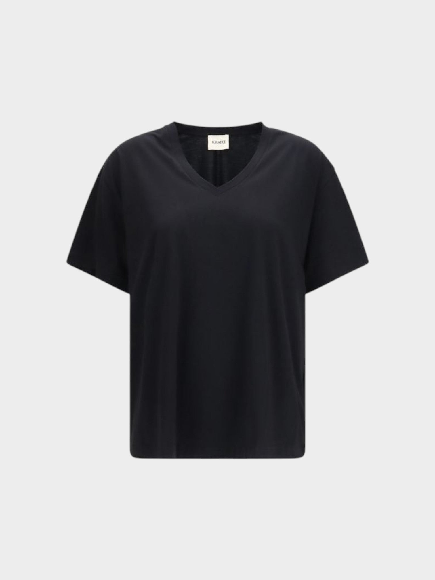 Khaite Black Cotton T-Shirt