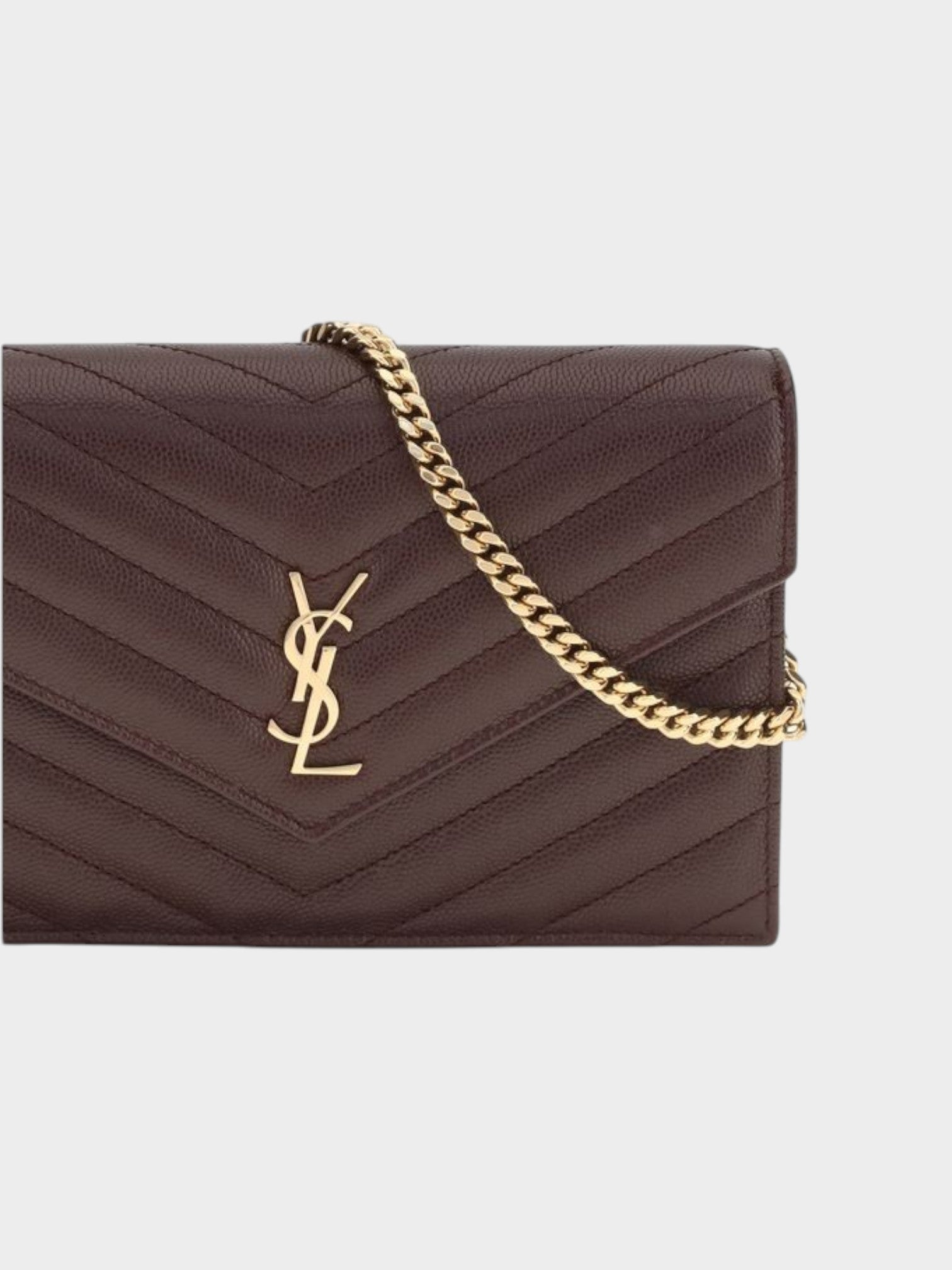 Saint Laurent Bordeaux Calf Leather Bos Taurus Wallet-thumbmail-4