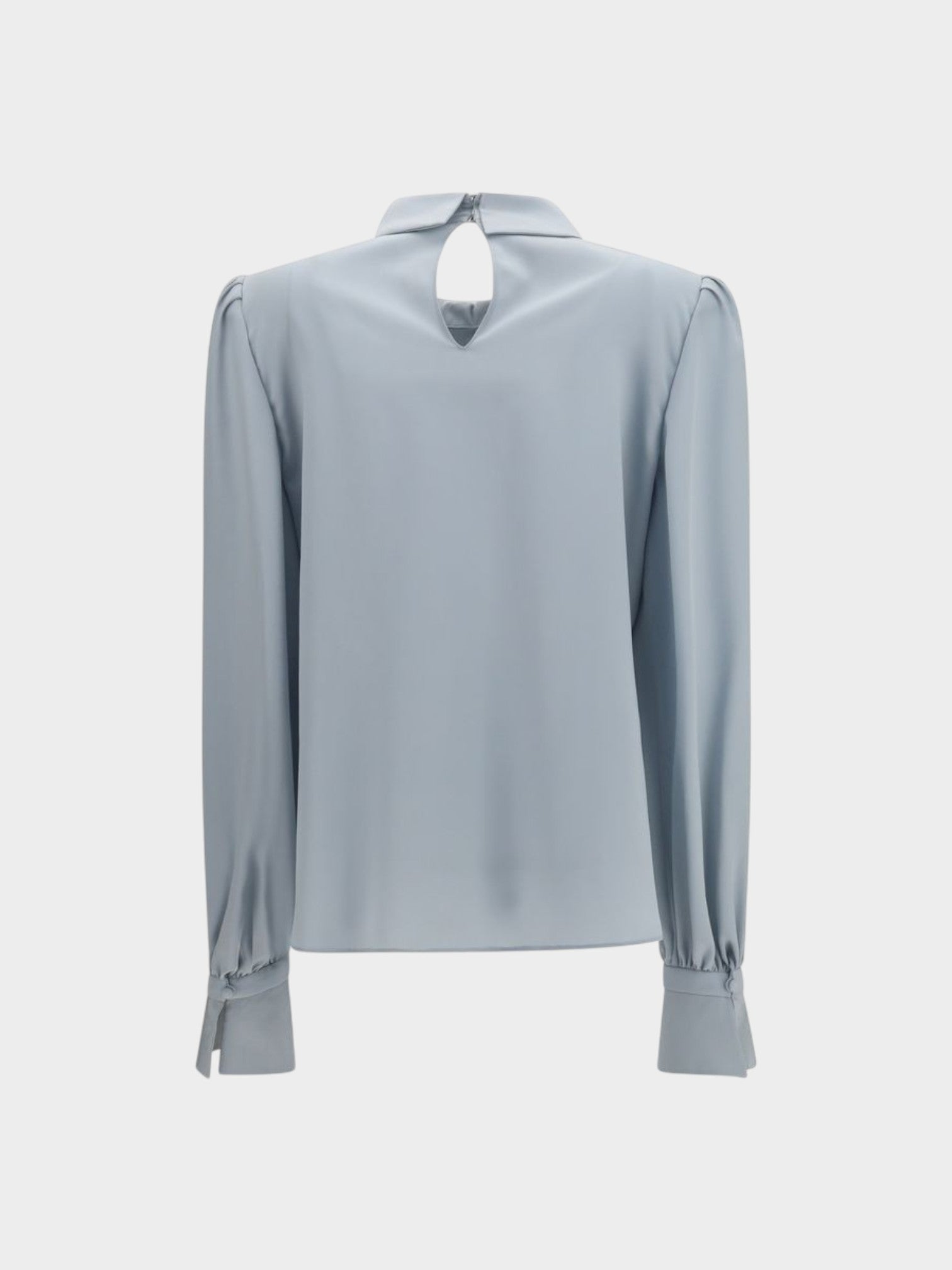 Valentino Blue Silk Blouse-thumbmail-2