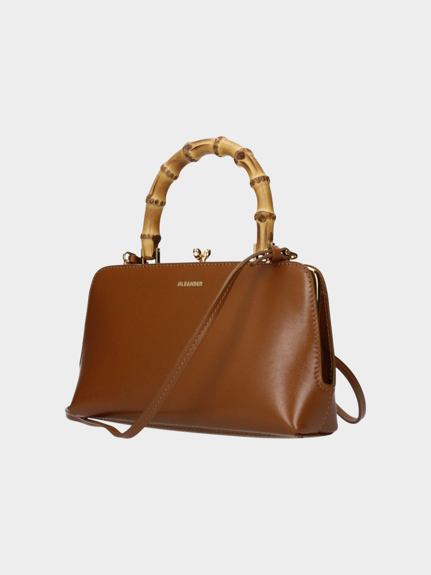 Jil Sander Brown Leather Handbag-thumbmail-2