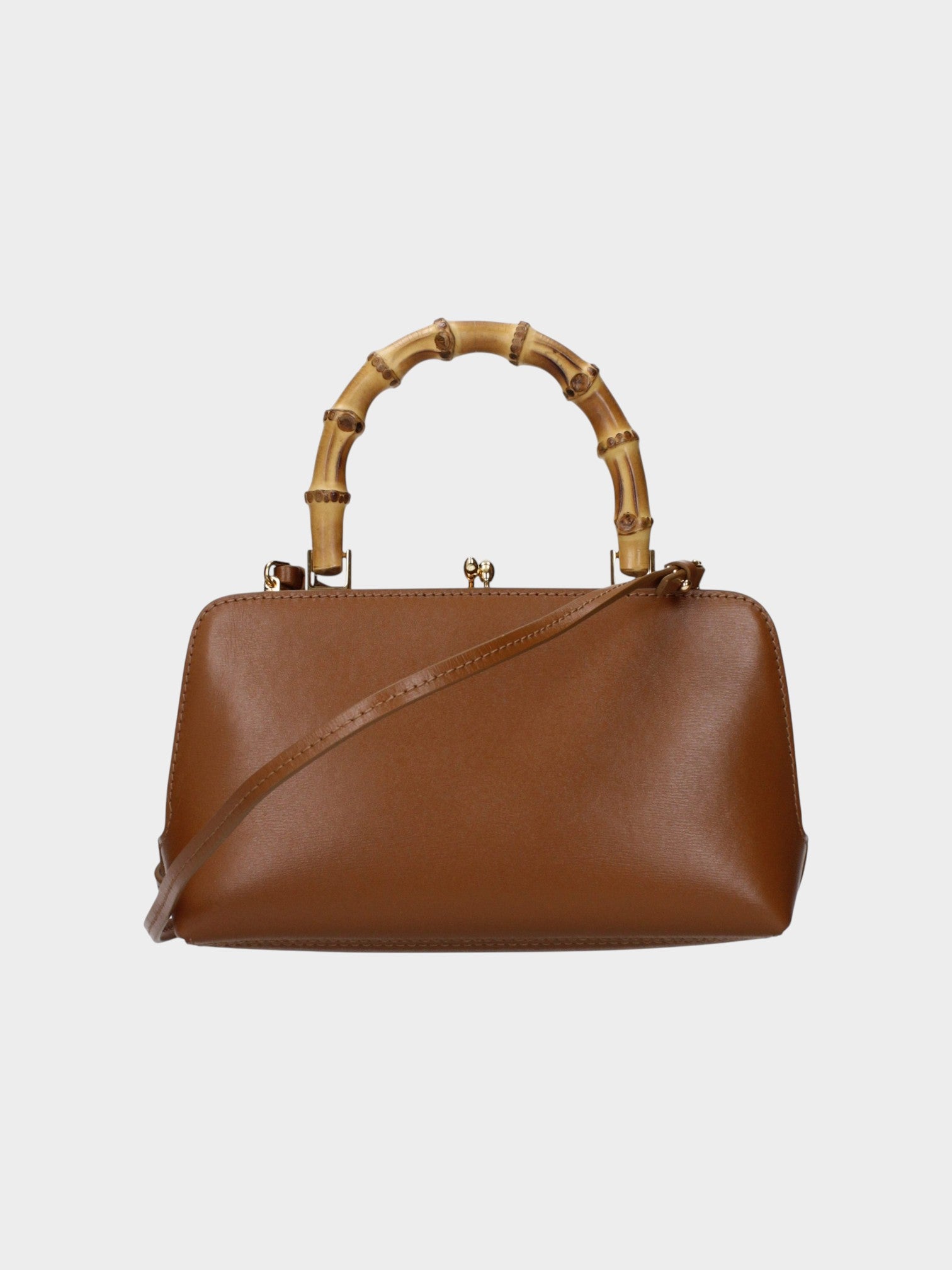 Jil Sander Brown Leather Handbag-thumbmail-3