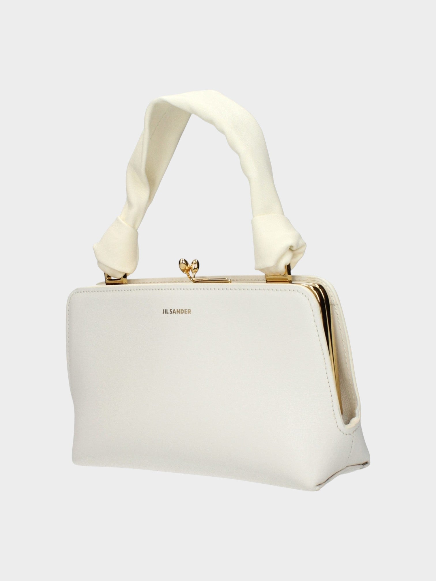 Jil Sander White Leather Handbag-thumbmail-2