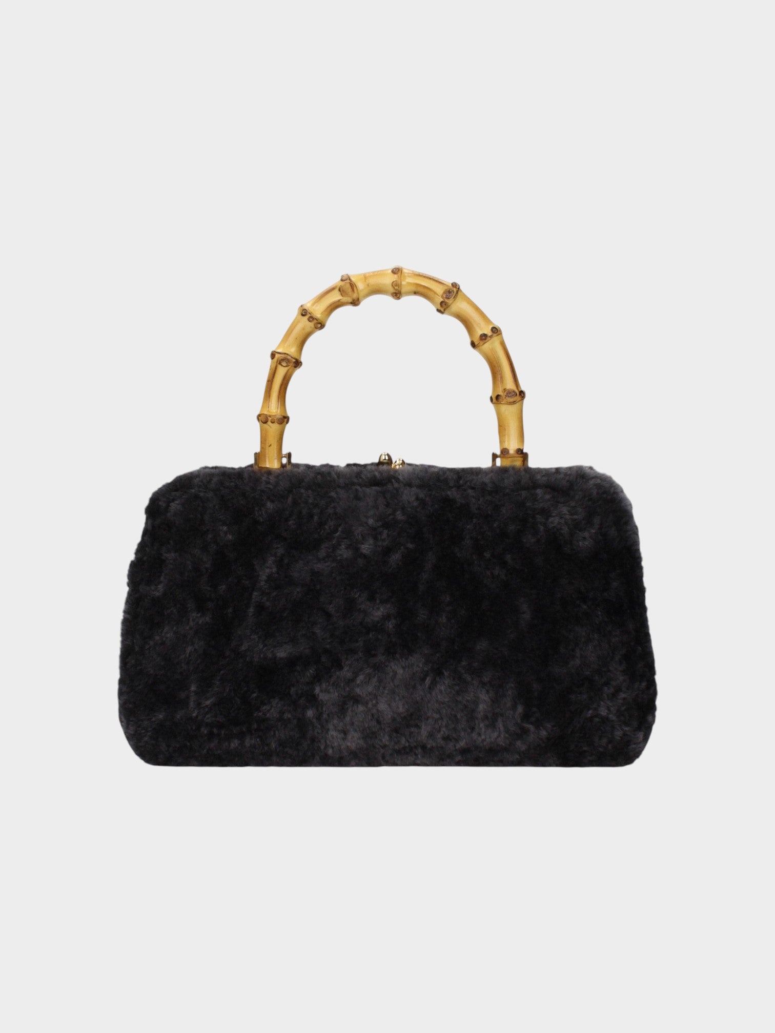 Jil Sander Black Fur Handbag