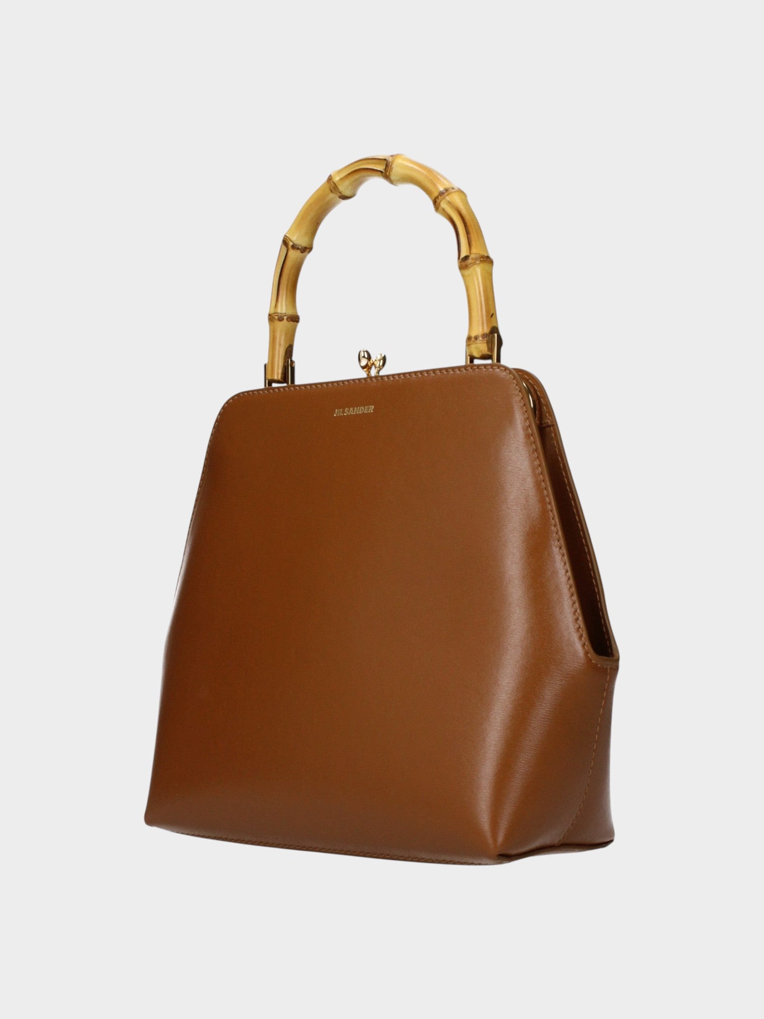 Jil Sander Brown Leather Handbag-thumbmail-2