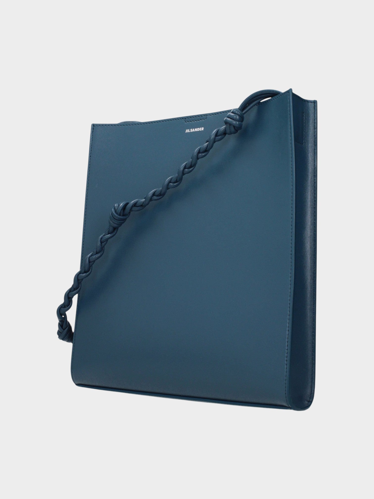 Jil Sander Blue Leather Shoulder Bag-thumbmail-2