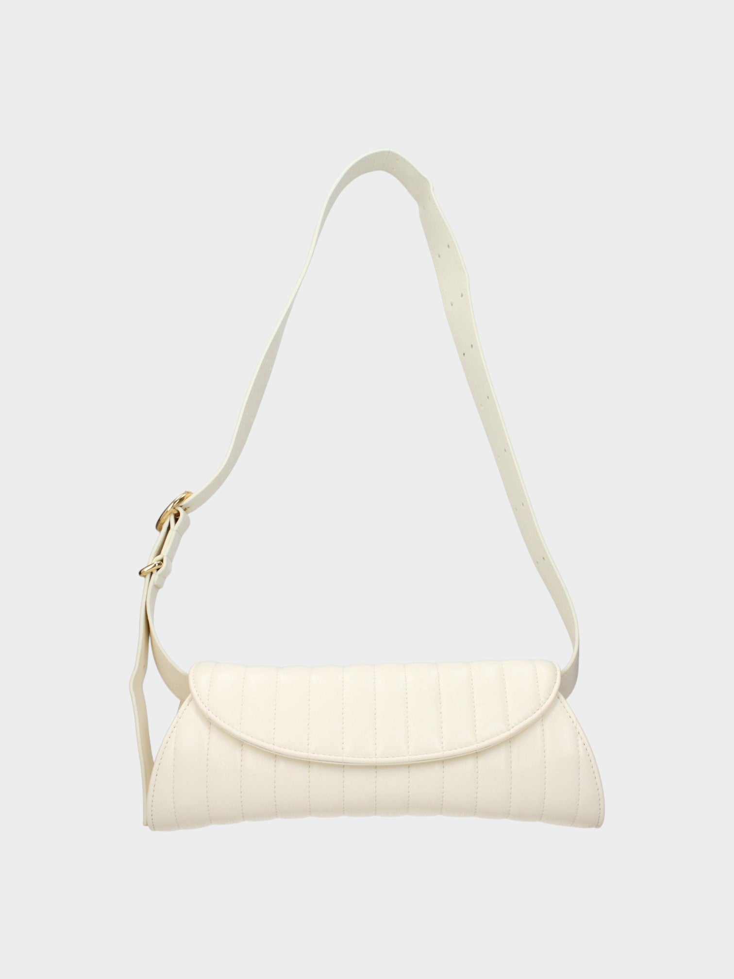 Jil Sander White Leather Shoulder Bag
