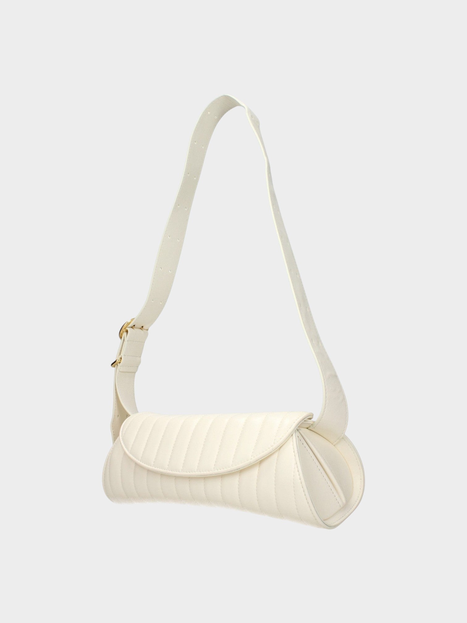 Jil Sander White Leather Shoulder Bag-thumbmail-2